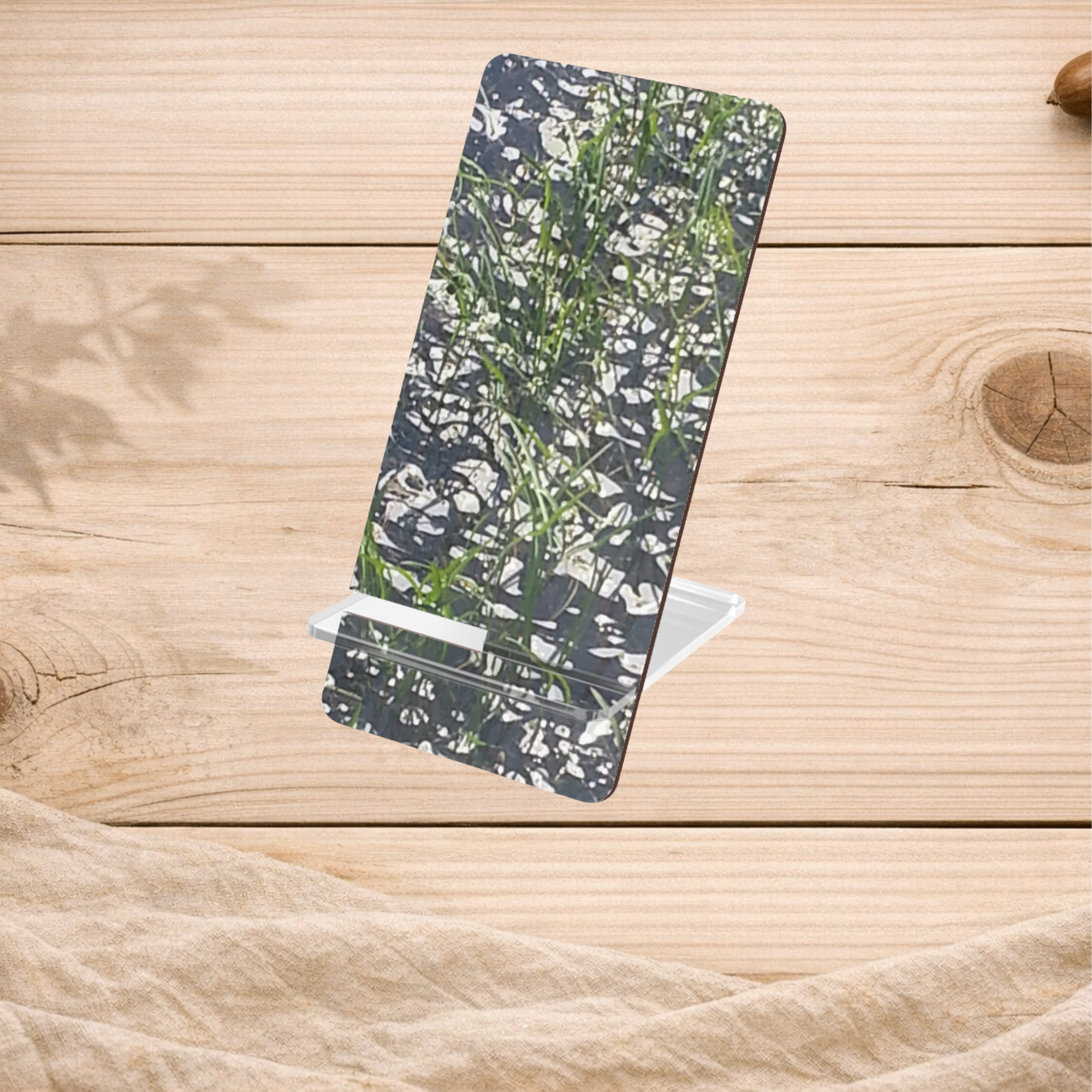 Serene Flow | Glistening Aquatic Flora Phone Stand | The Inspiration Collection