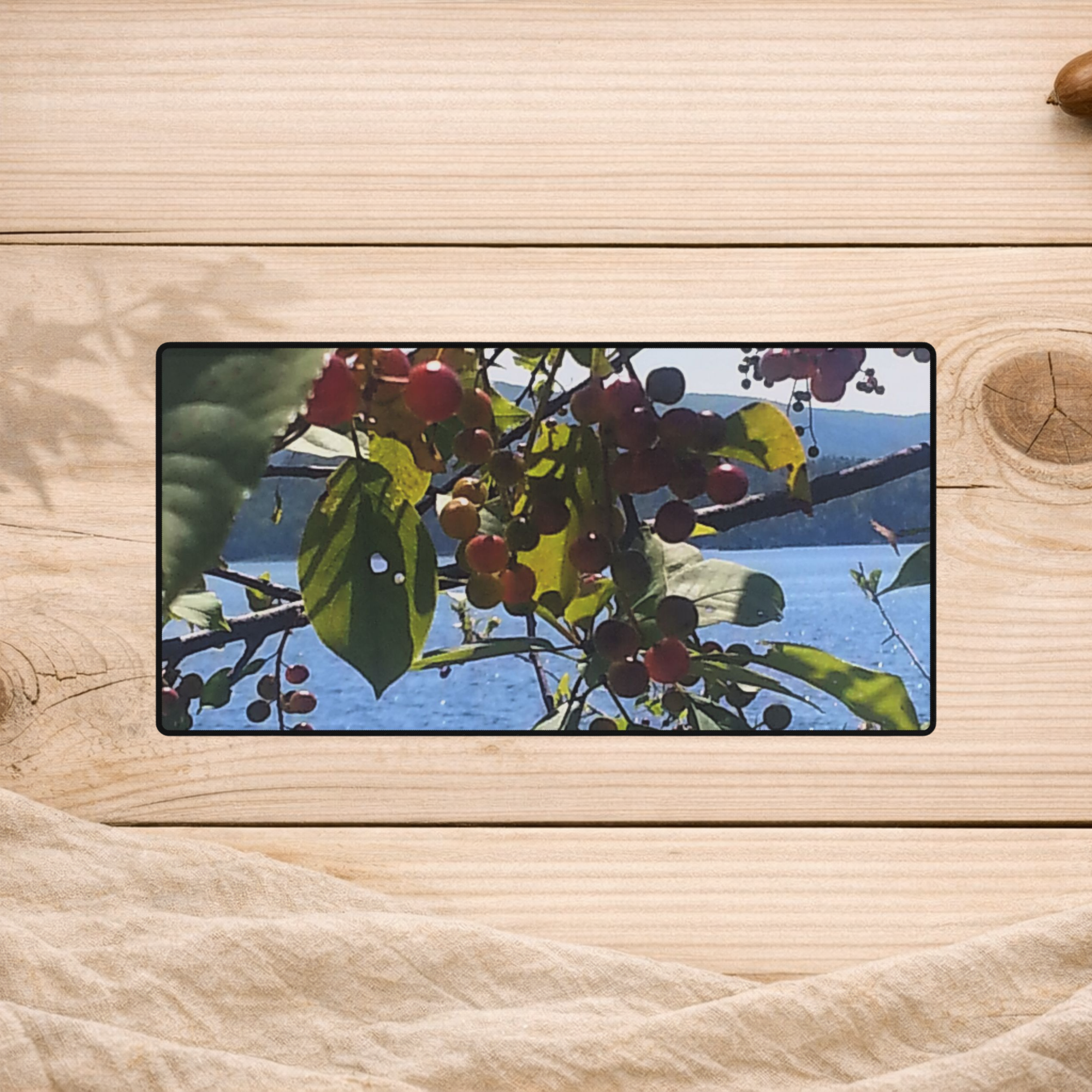Sunlit Berry | Shoreline Desk Mat | The Flow Collection
