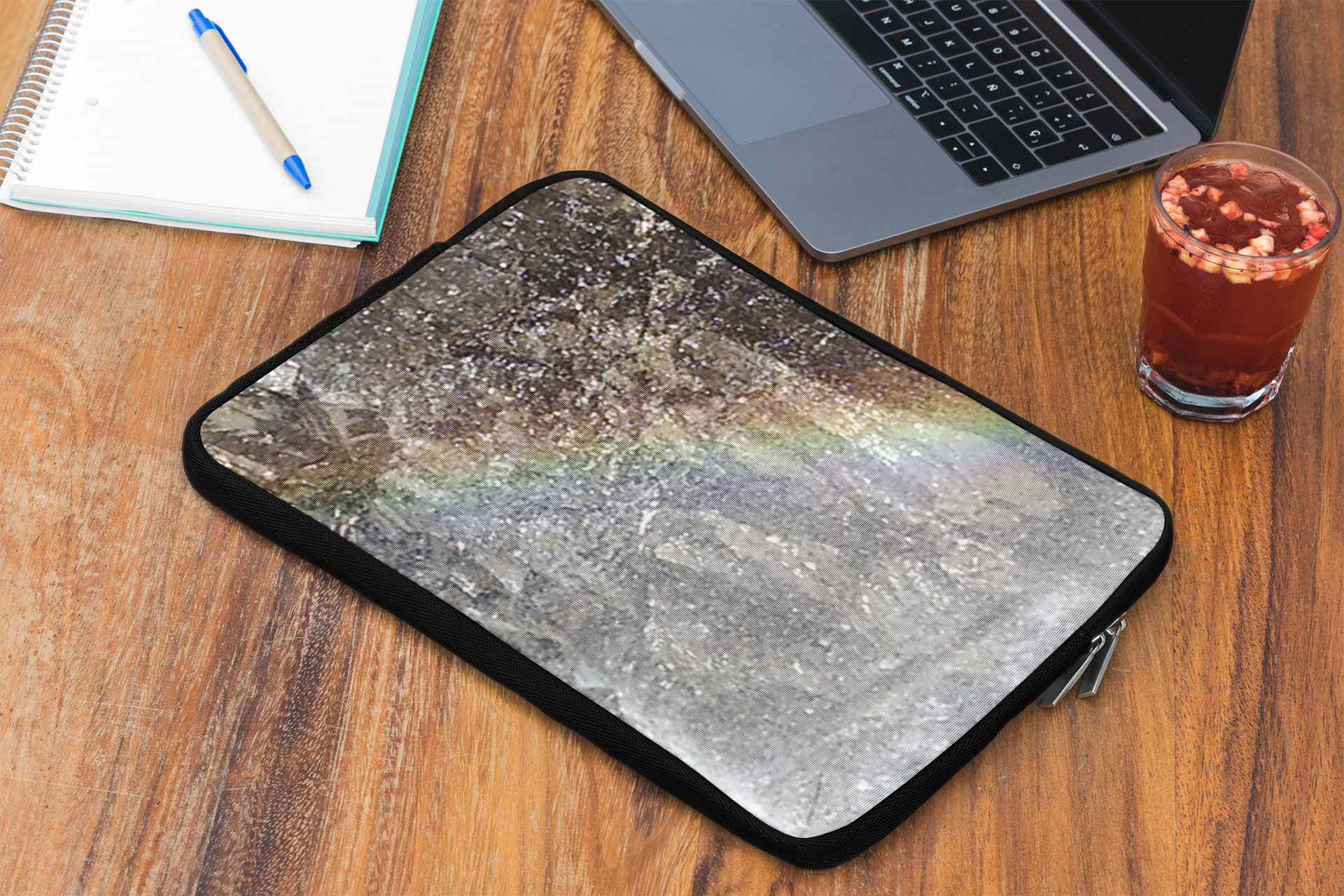 Radiant Fossil | Rainbow Stone Laptop Sleeve | The Rooted Collection