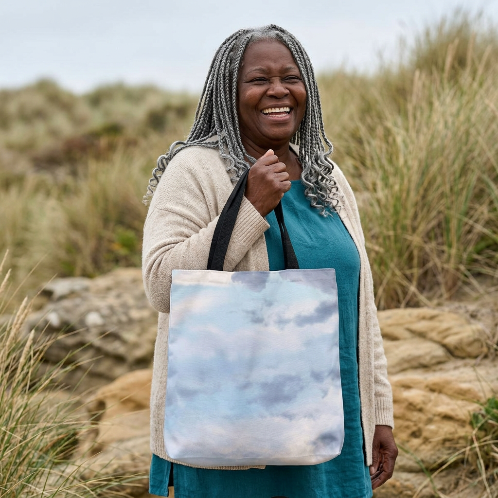 Infinite Reach | Atmospheric Cloudscape Tote Bag | The Nurture Collection