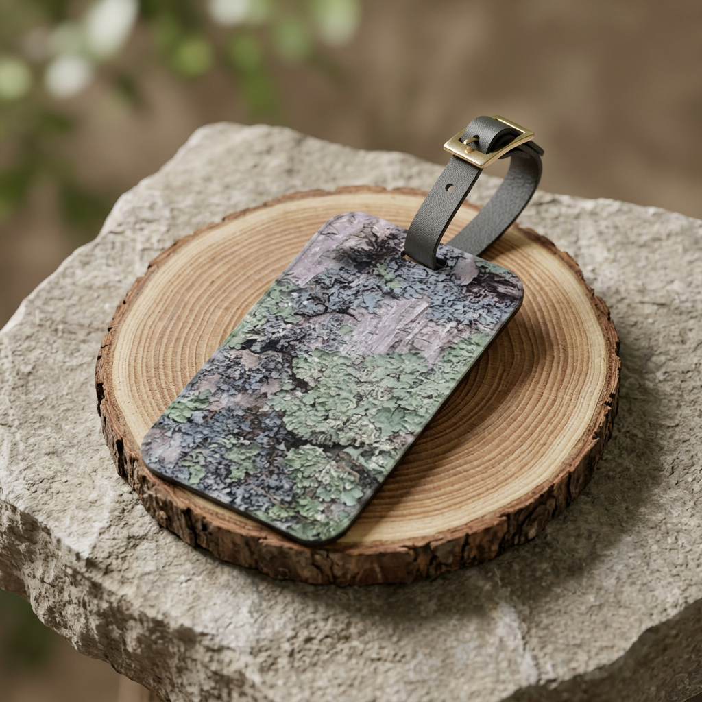 Ancient Overgrowth | Mossy Woodland Luggage Tag | The Rooted Collection