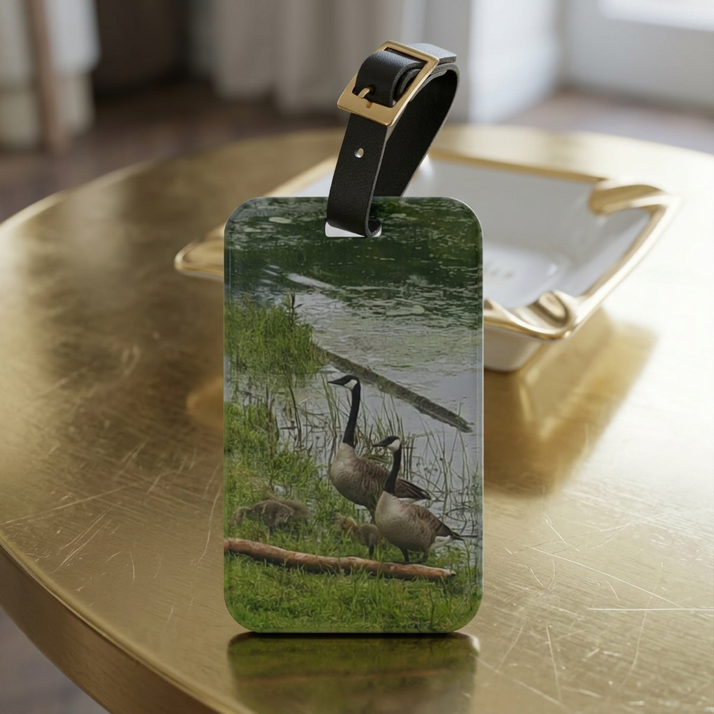 Wild Passage | Marshland Mist Wildlife Luggage Tag | The Flow Collection