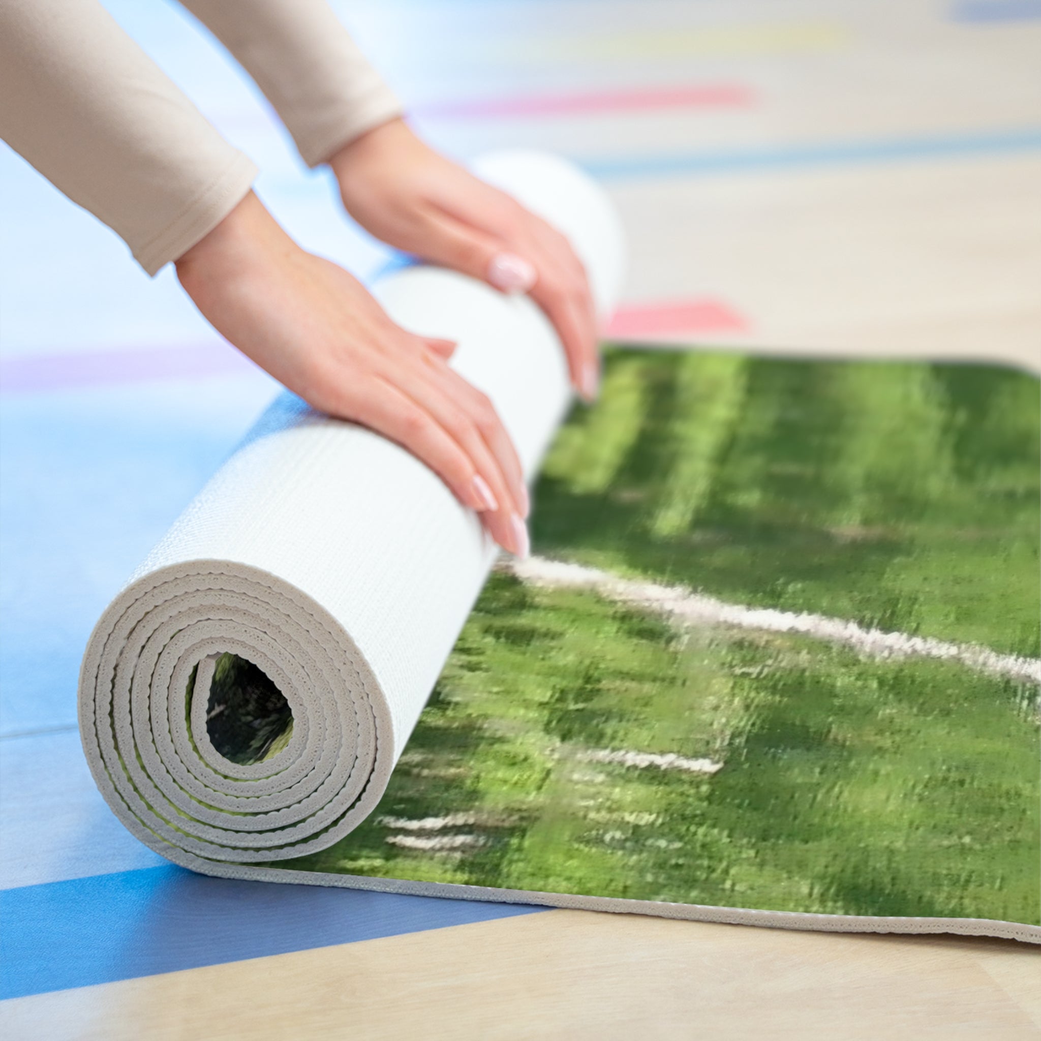 Serene Flow | Intense Green Yoga Mat | The Nurture Collection
