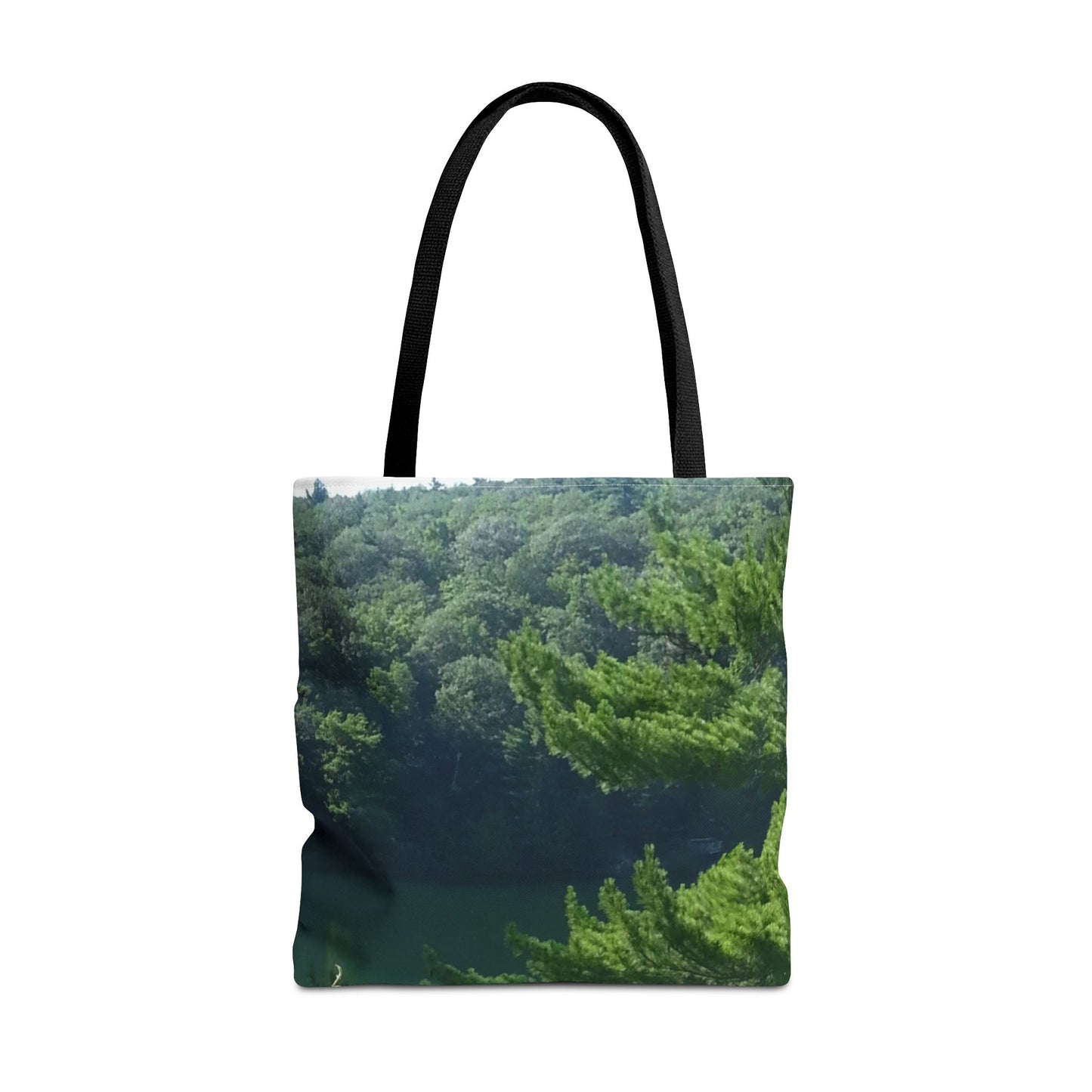Nature-Inspired Tote Bag | Serene Lakeview