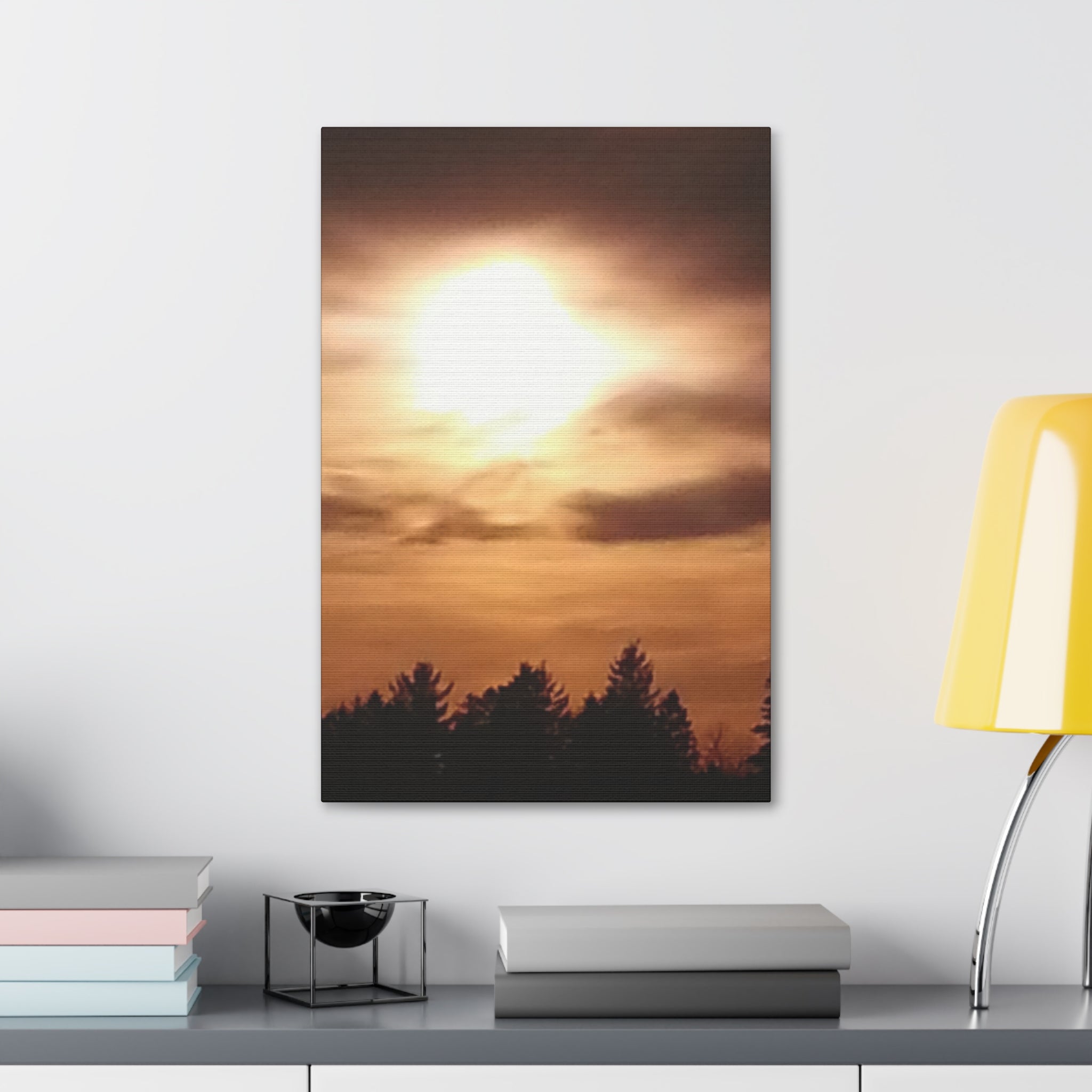 Eternal Glow | Golden Hour Skyline Wall Art | The Rooted Collection