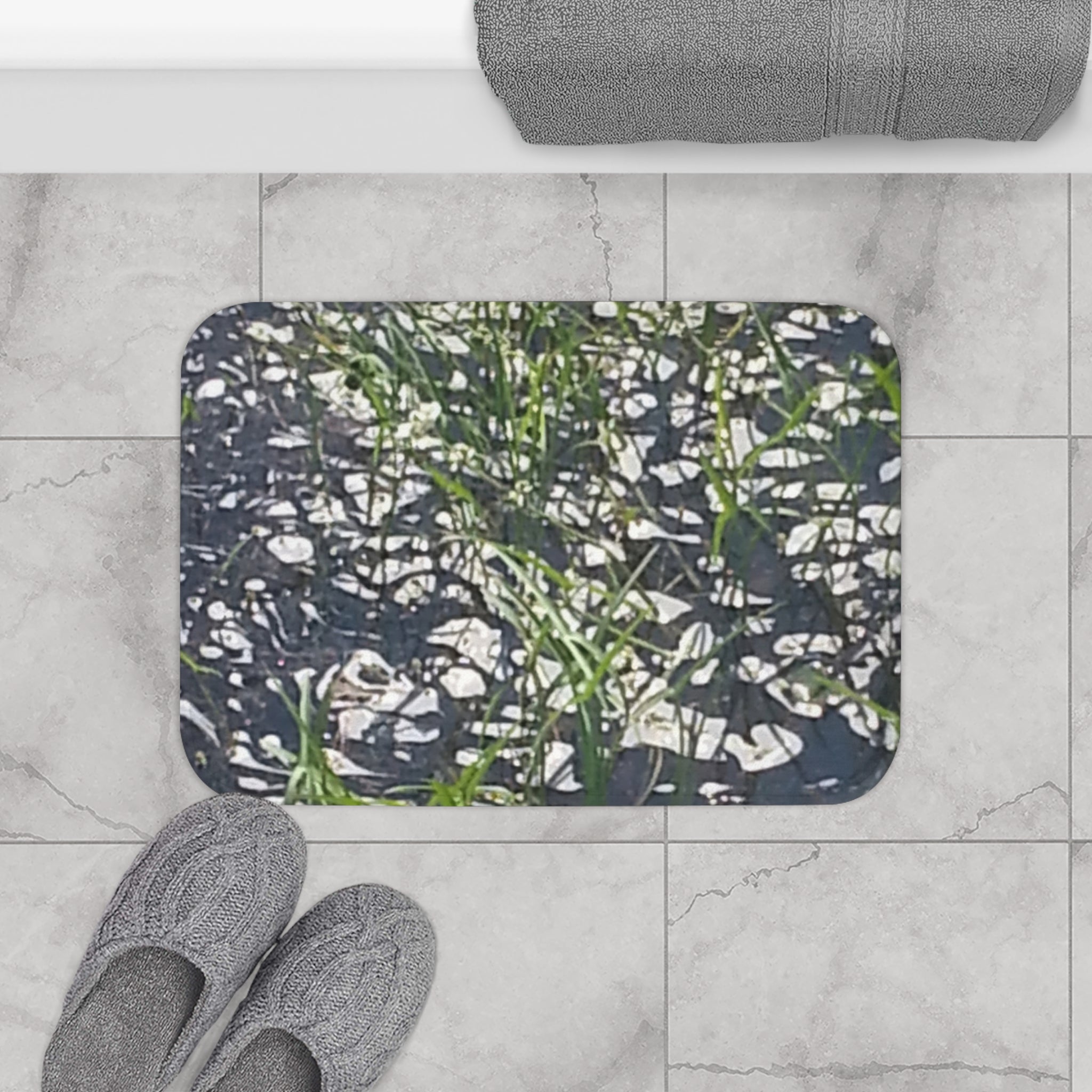 Serene Flow | Stillwater Greenery Bath Rug | The Inspiration Collection