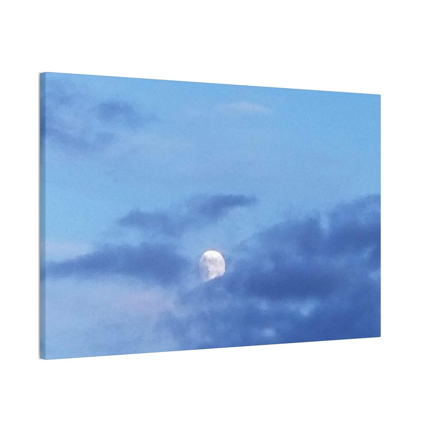 Nature-Inspired Canvases from an #originalphotograph of a Moonlit Sky - 0.75" Stretched Nature Wall Decor