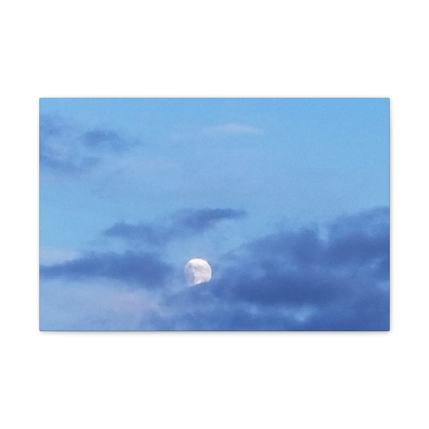 Nature-Inspired Canvases from an #originalphotograph of a Moonlit Sky - 0.75" Stretched Nature Wall Decor