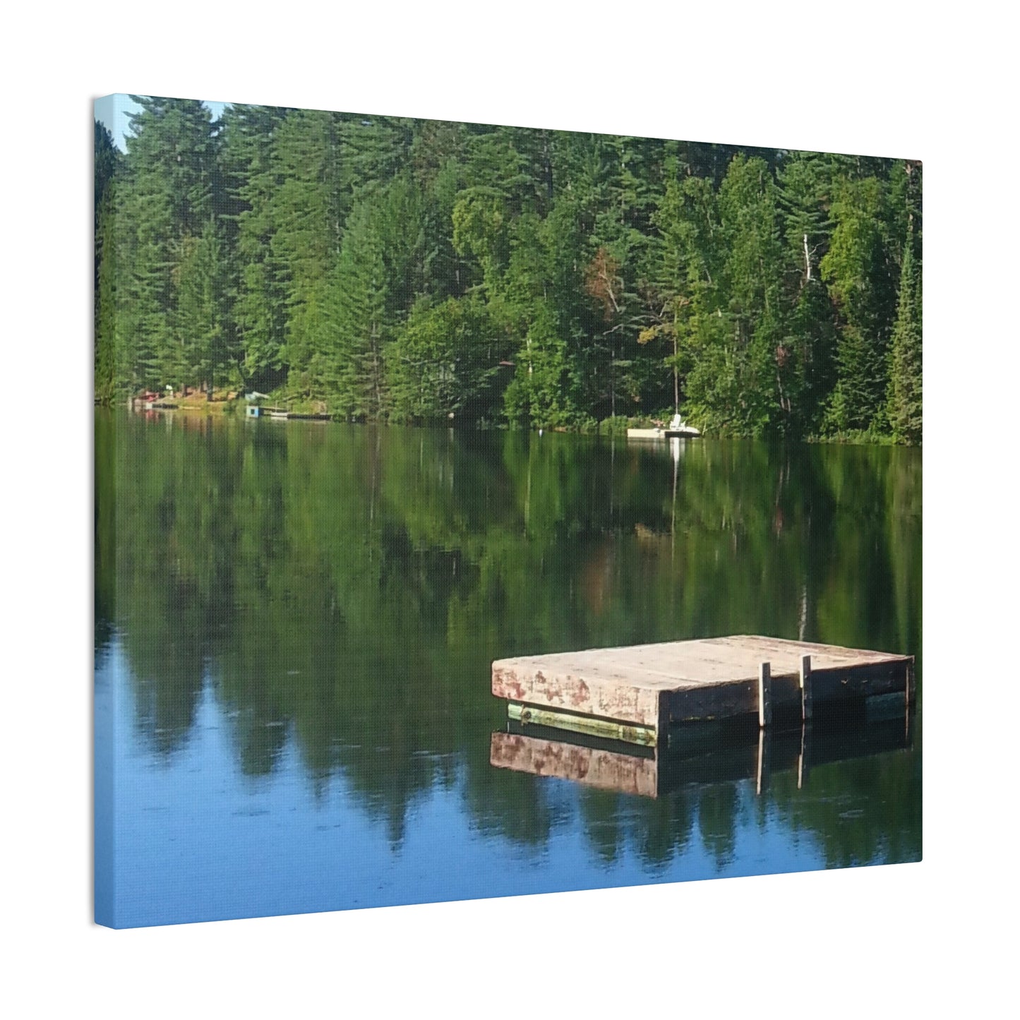 Nature-Inspired Canvases from an #originalphotograph of a Tranquil Lakeside Reflection - 0.75" Stretched Nature Wall Decor