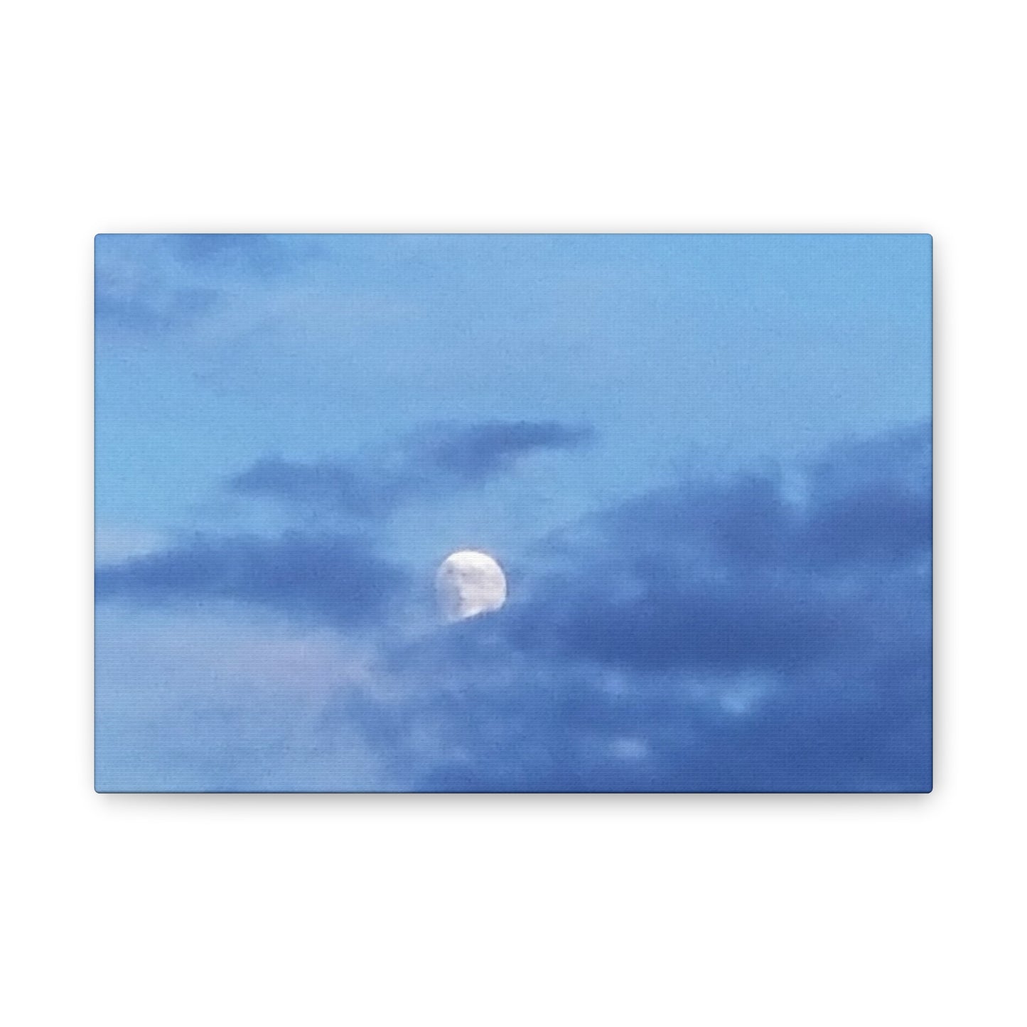 Nature-Inspired Canvases from an #originalphotograph of a Moonlit Sky - 0.75" Stretched Nature Wall Decor