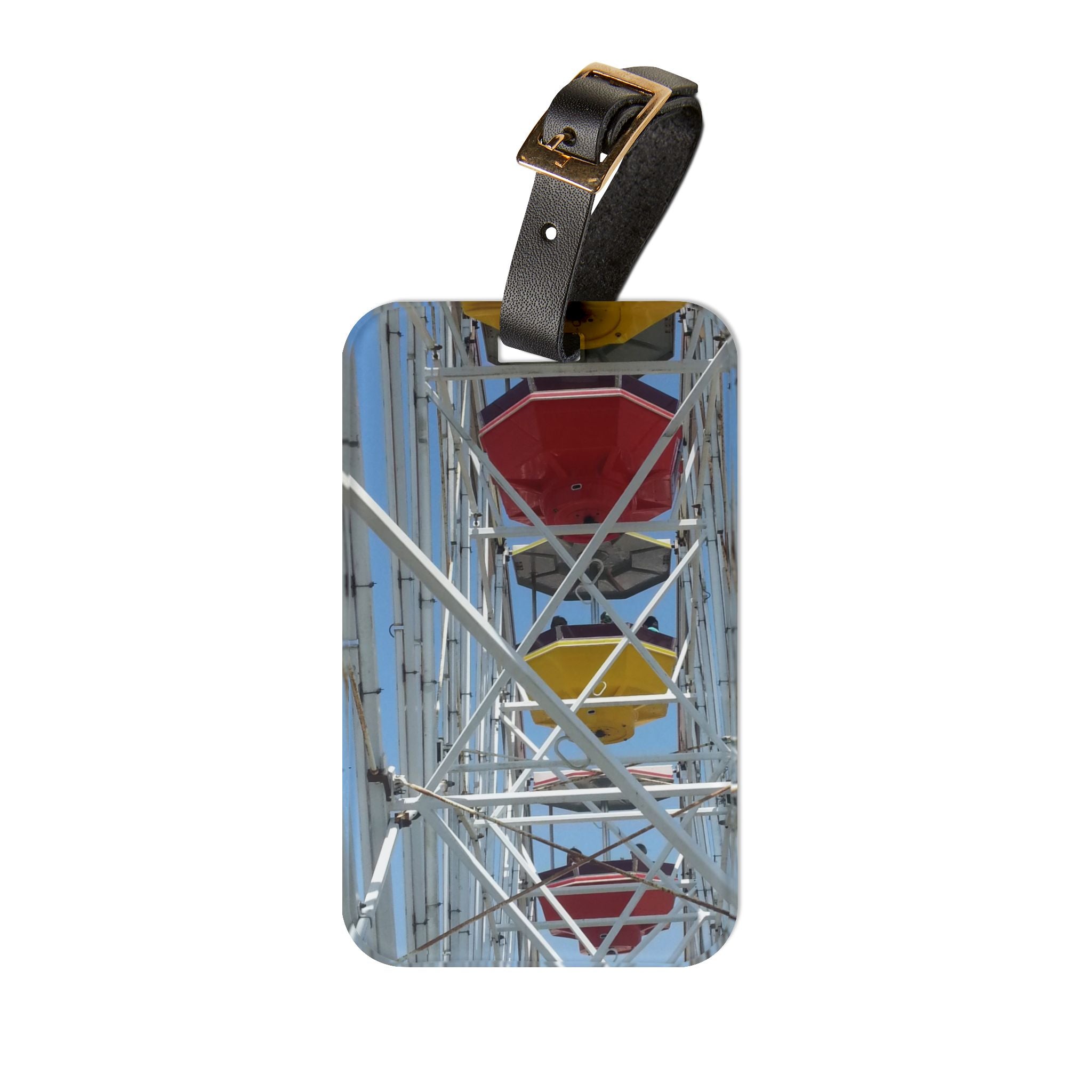 Prismatic Motion | Radiant Fairground Luggage Tag | The Flow Collection