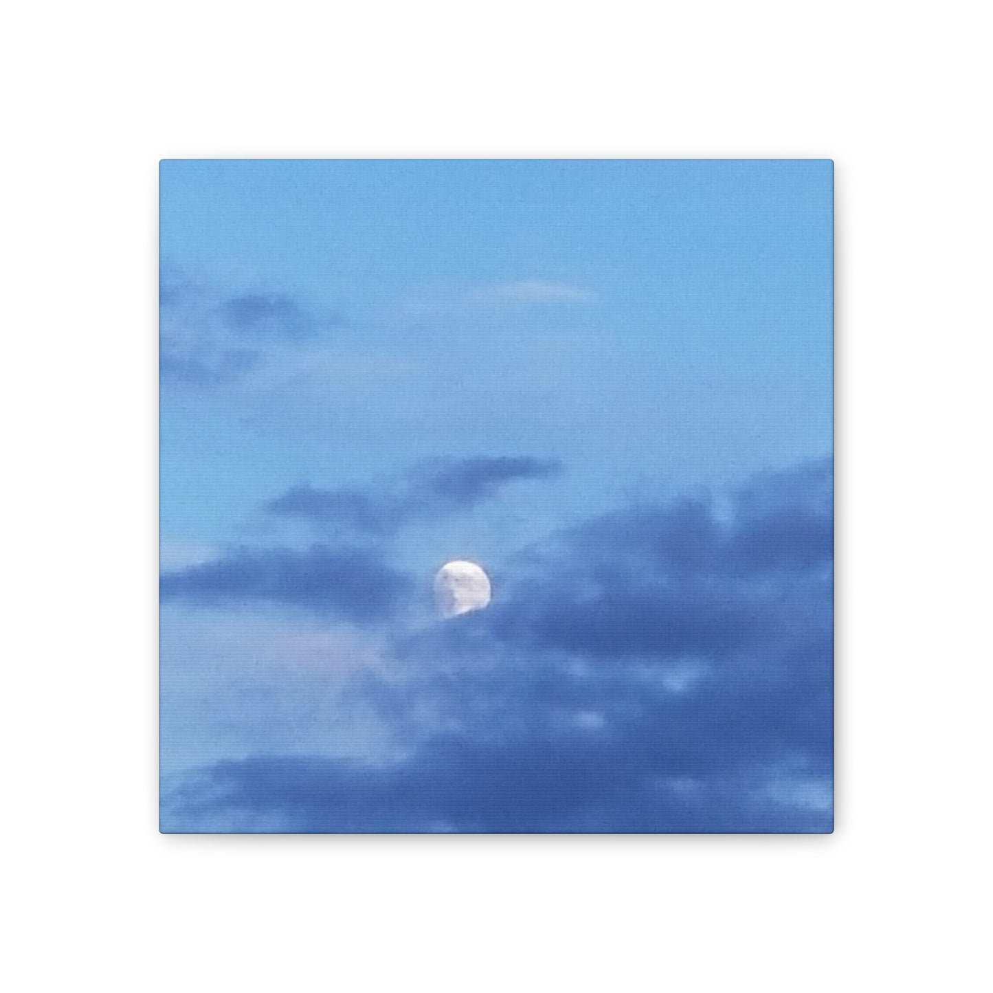 Nature-Inspired Canvases from an #originalphotograph of a Moonlit Sky - 0.75" Stretched Nature Wall Decor