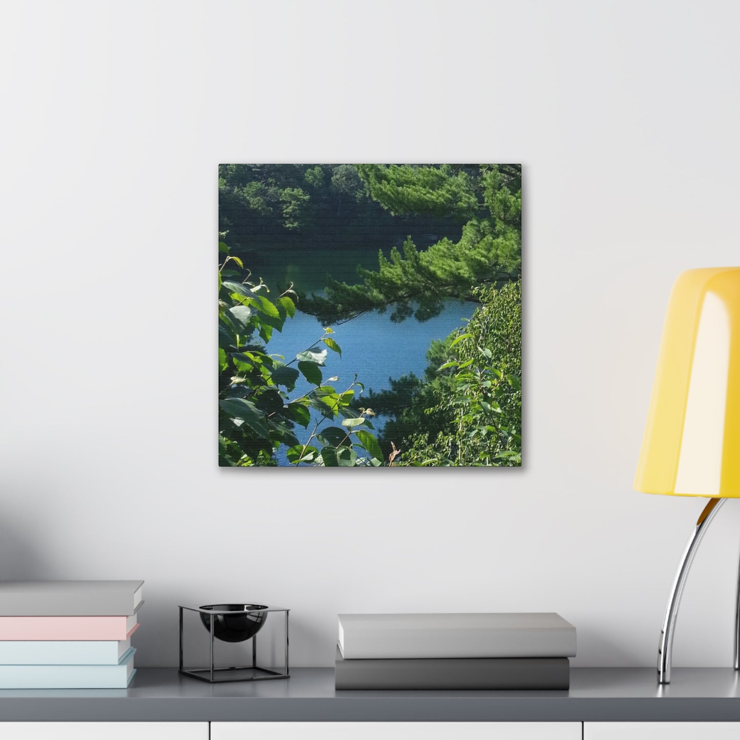Nature-Inspired Canvases from an #originalphotograph of #PinkLake in Ontario - 0.75" Stretched Nature Wall Decor