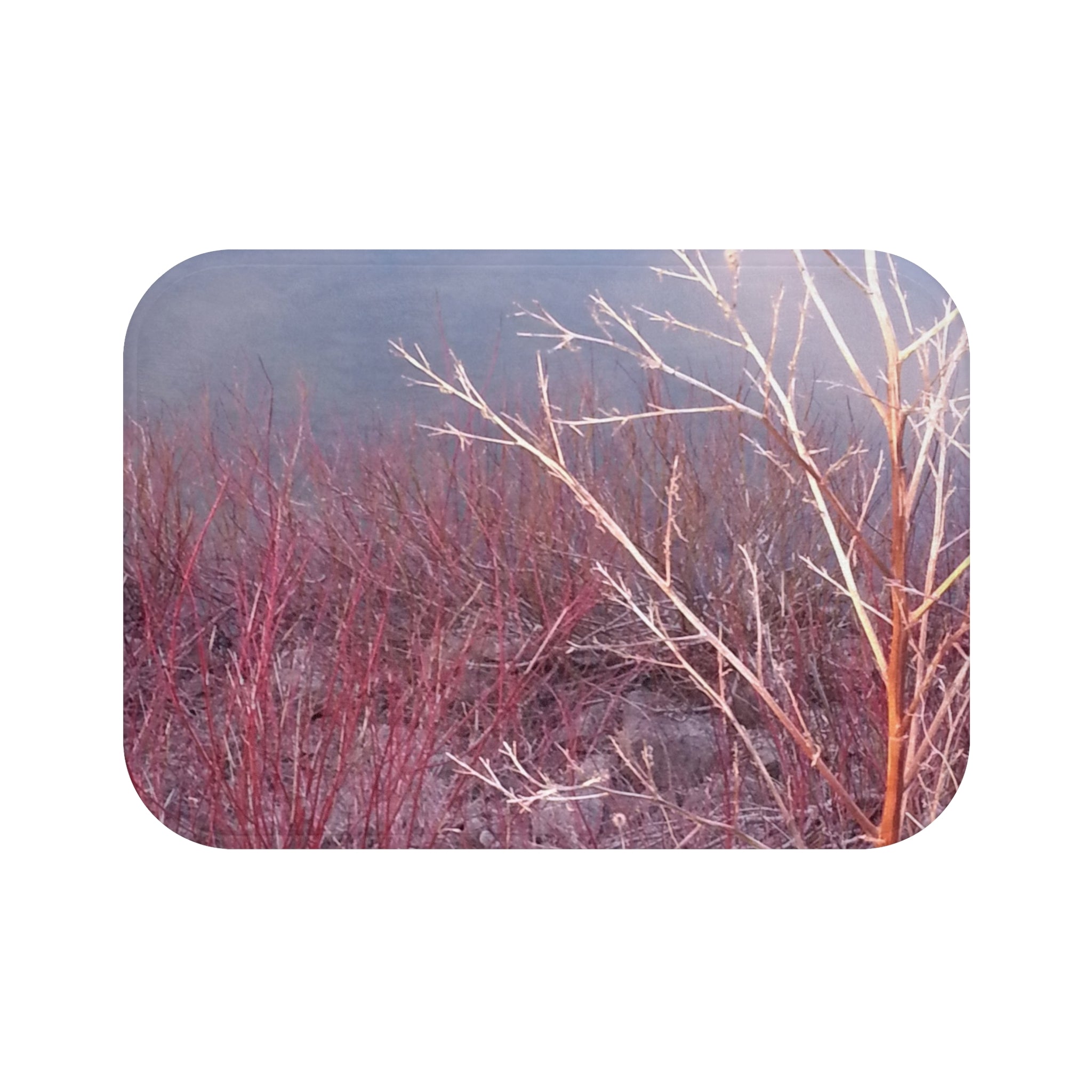 Nurtured Ground | Red Branches Bath Rug | The Inspiration Collection