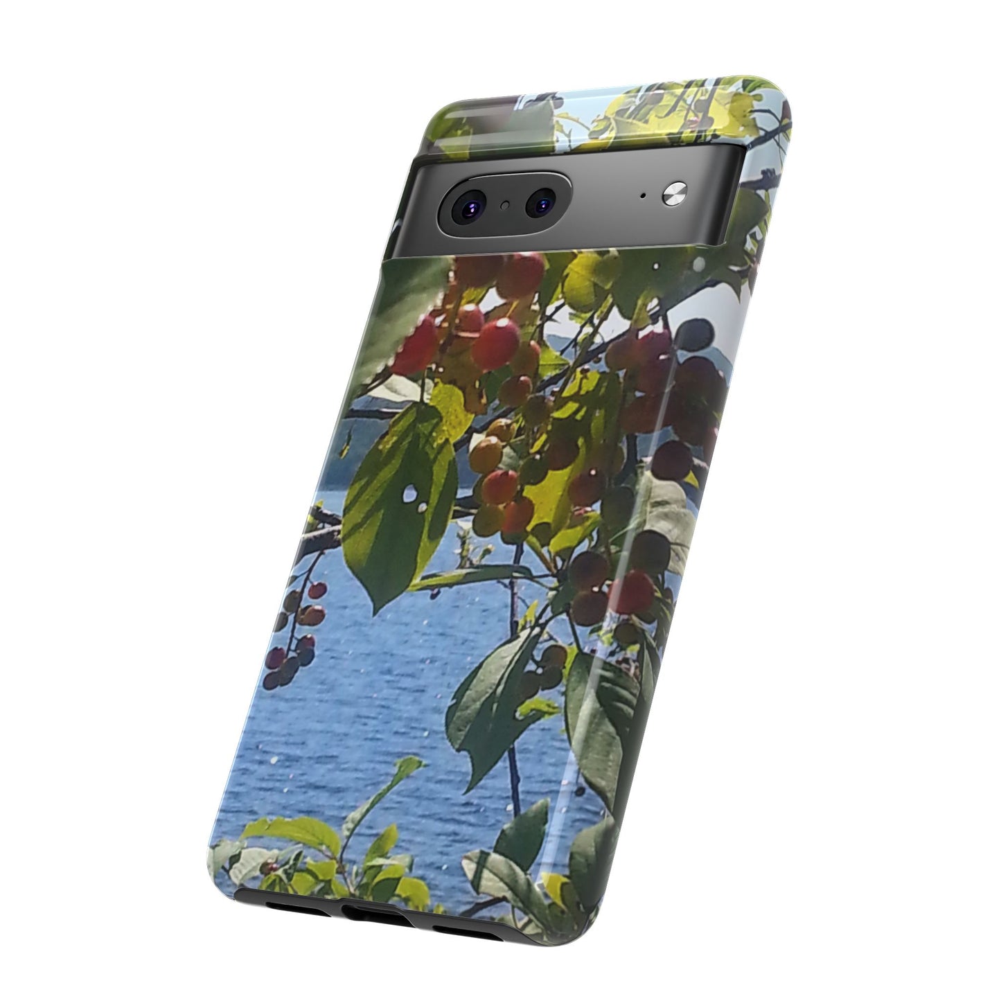 Nature-Inspired Phone Case with an #originalphotograph of Vibrant Berry & Water Design
