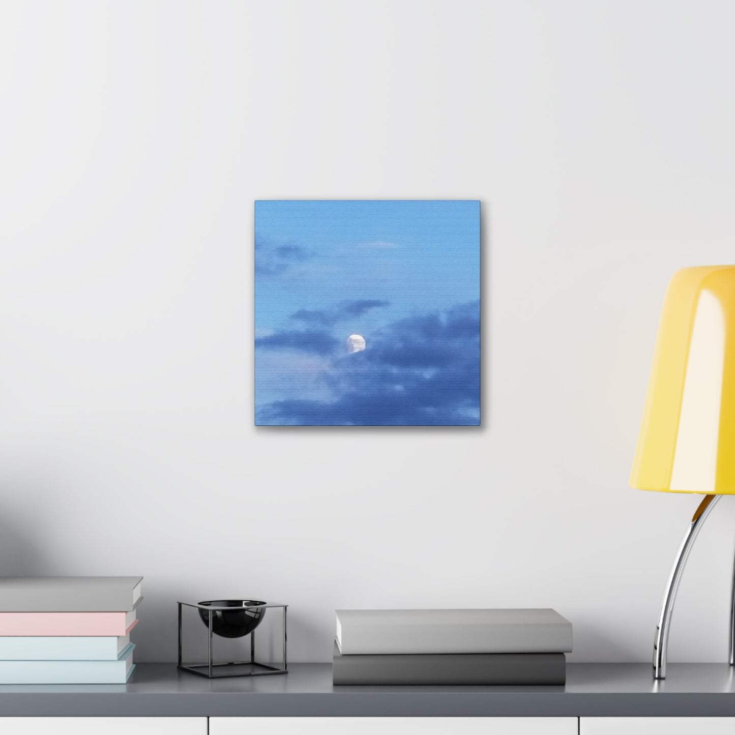 Nature-Inspired Canvases from an #originalphotograph of a Moonlit Sky - 0.75" Stretched Nature Wall Decor