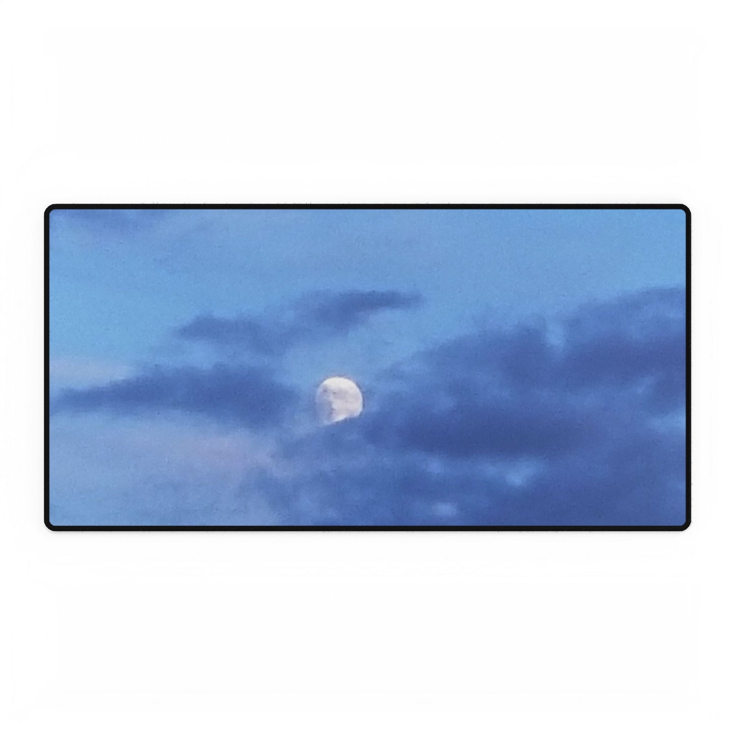Nature-Inspired Desk Mat/Mouse Pad - #originalphotography of Serene Moonlit Sky