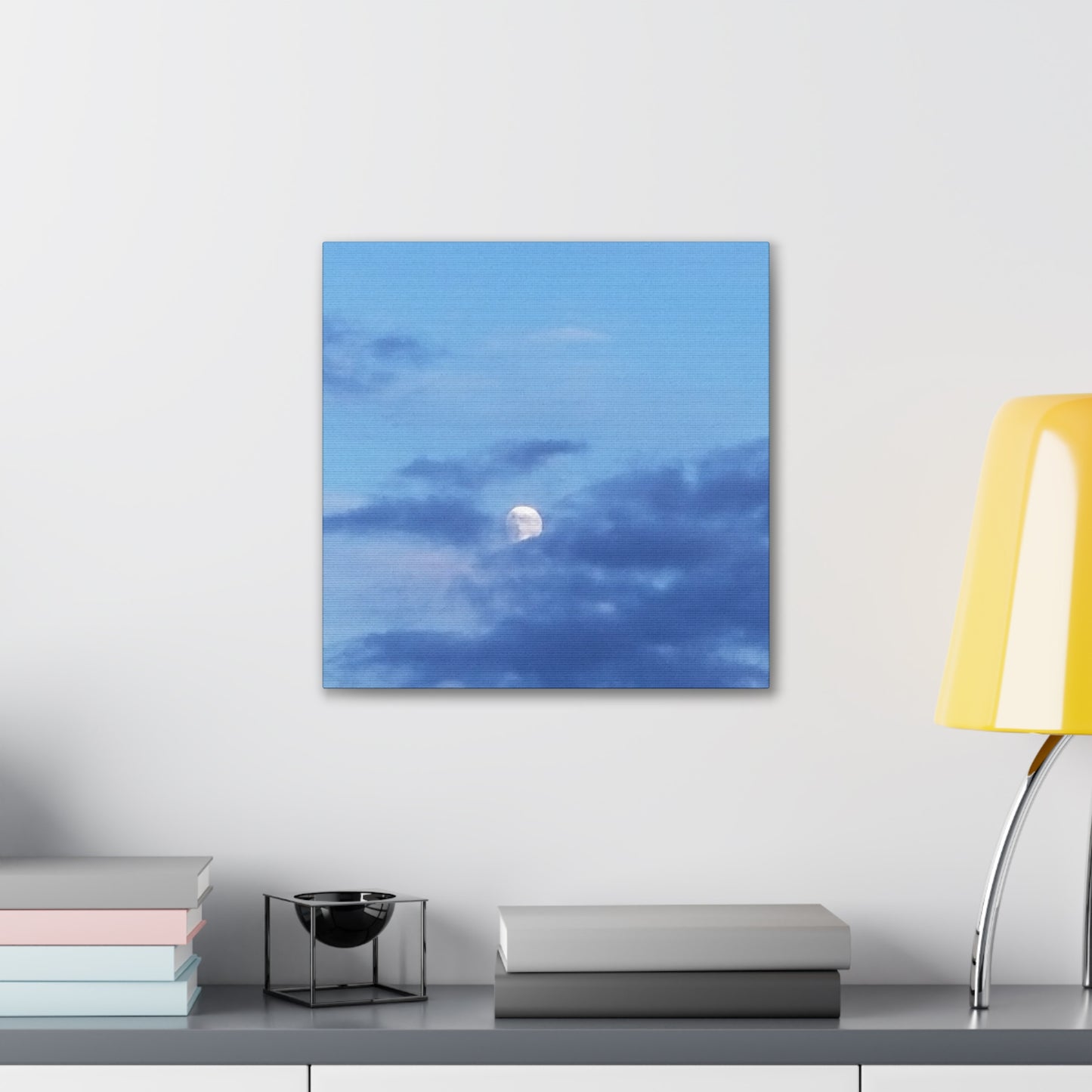 Nature-Inspired Canvases from an #originalphotograph of a Moonlit Sky - 0.75" Stretched Nature Wall Decor