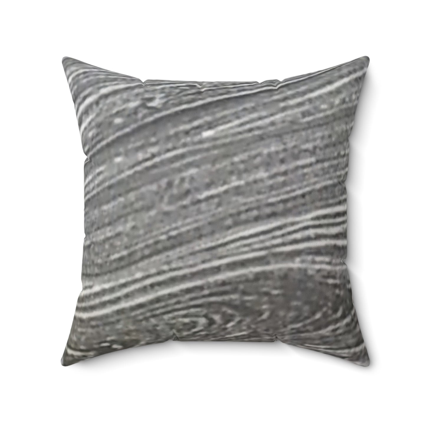 Nature-Inspired Decorative Square Pillow - #originalphotograph of a swirl in the river