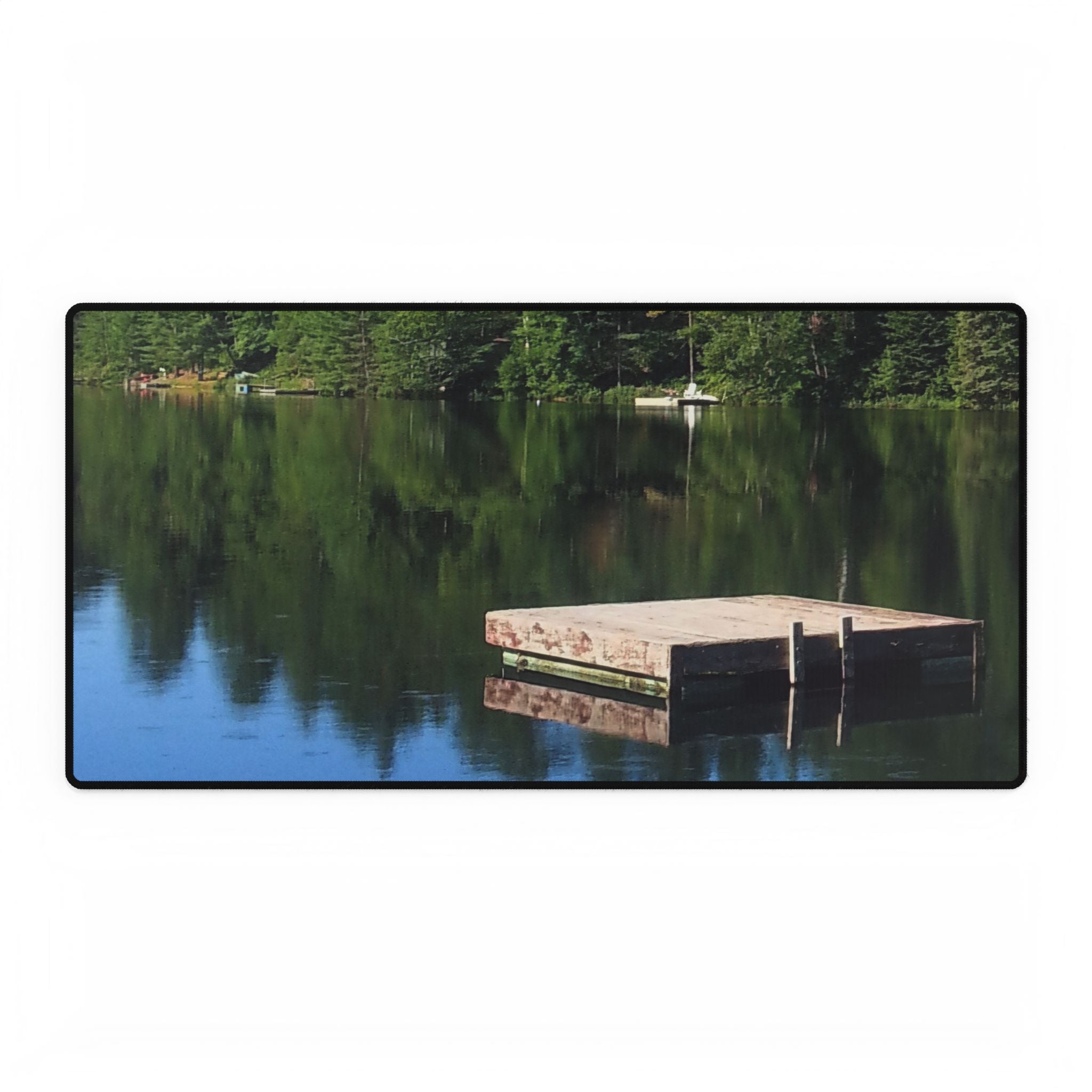 Reflected Focus | Serene Lakeside Desk Mat | The Nurture Collection