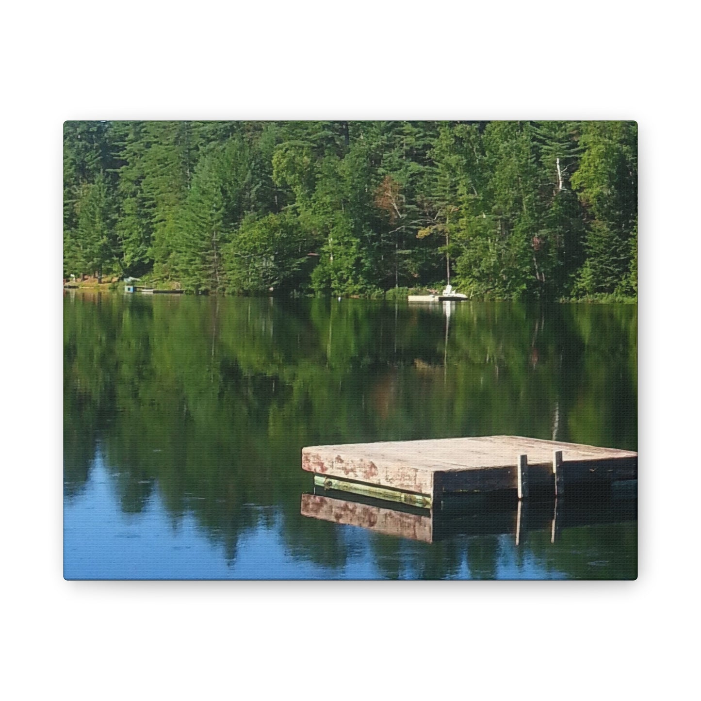Nature-Inspired Canvases from an #originalphotograph of a Tranquil Lakeside Reflection - 0.75" Stretched Nature Wall Decor