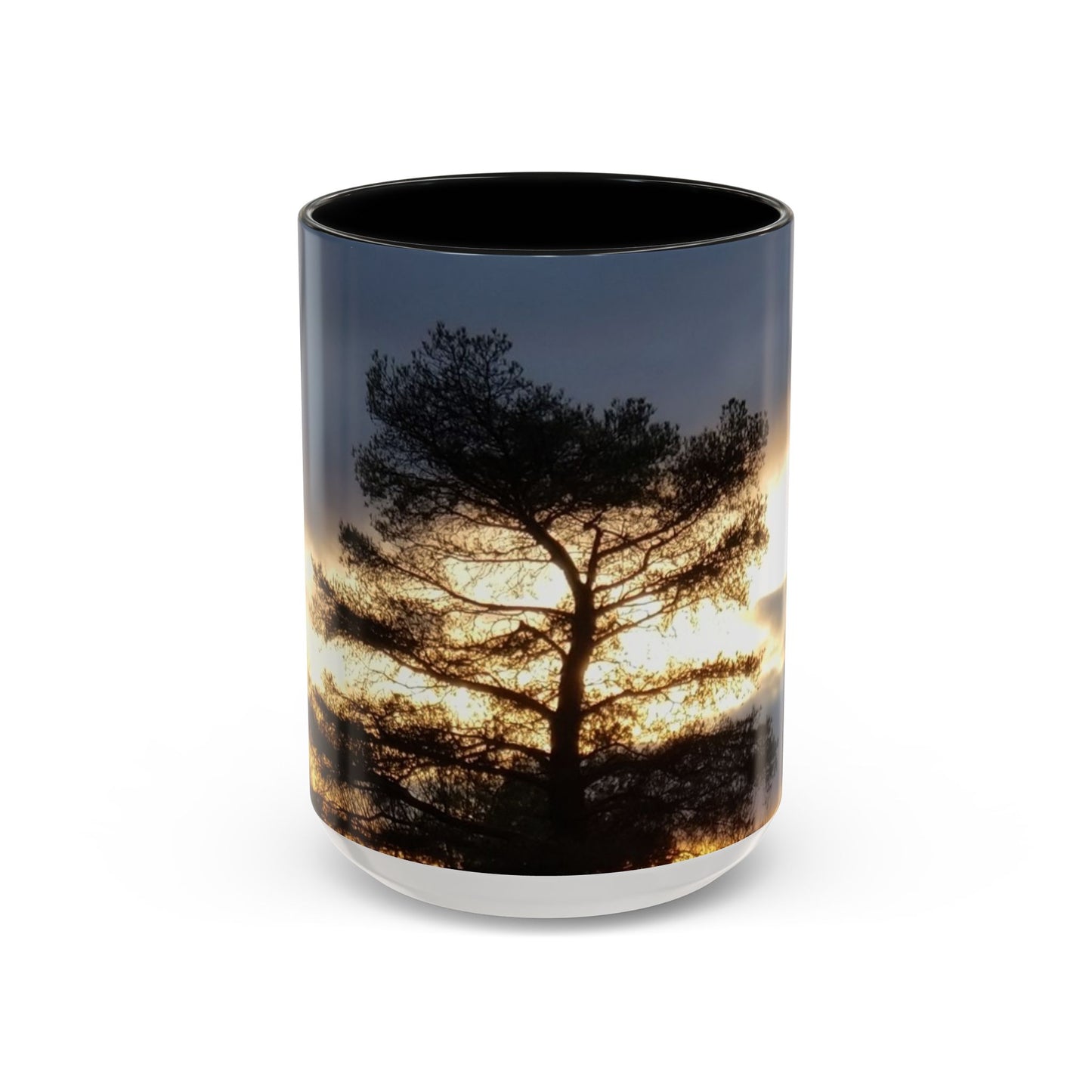 Nature-Inspired Accent #CoffeeMug (11, 15oz) - #originalphotograph of Sunset Silhouette
