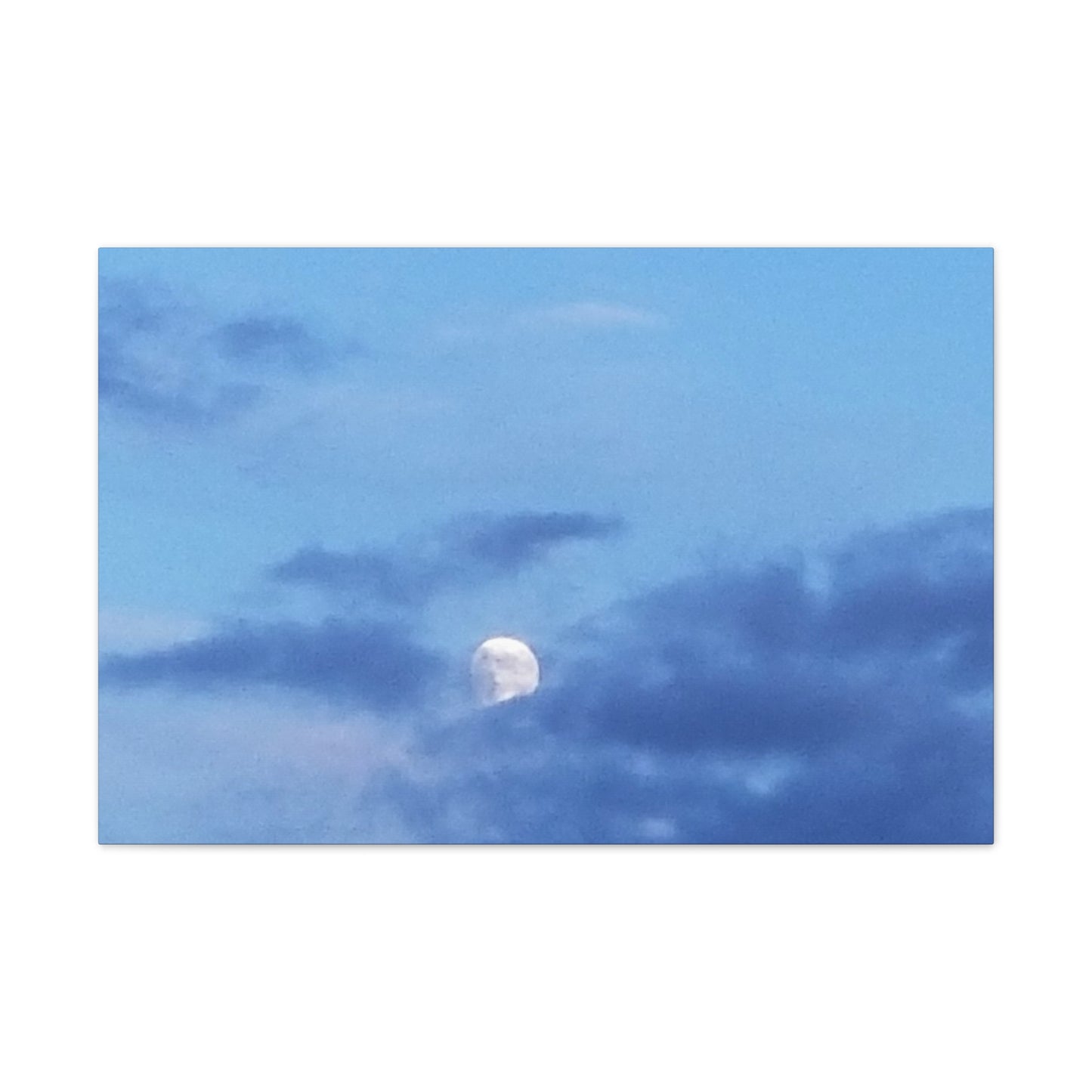 Nature-Inspired Canvases from an #originalphotograph of a Moonlit Sky - 0.75" Stretched Nature Wall Decor