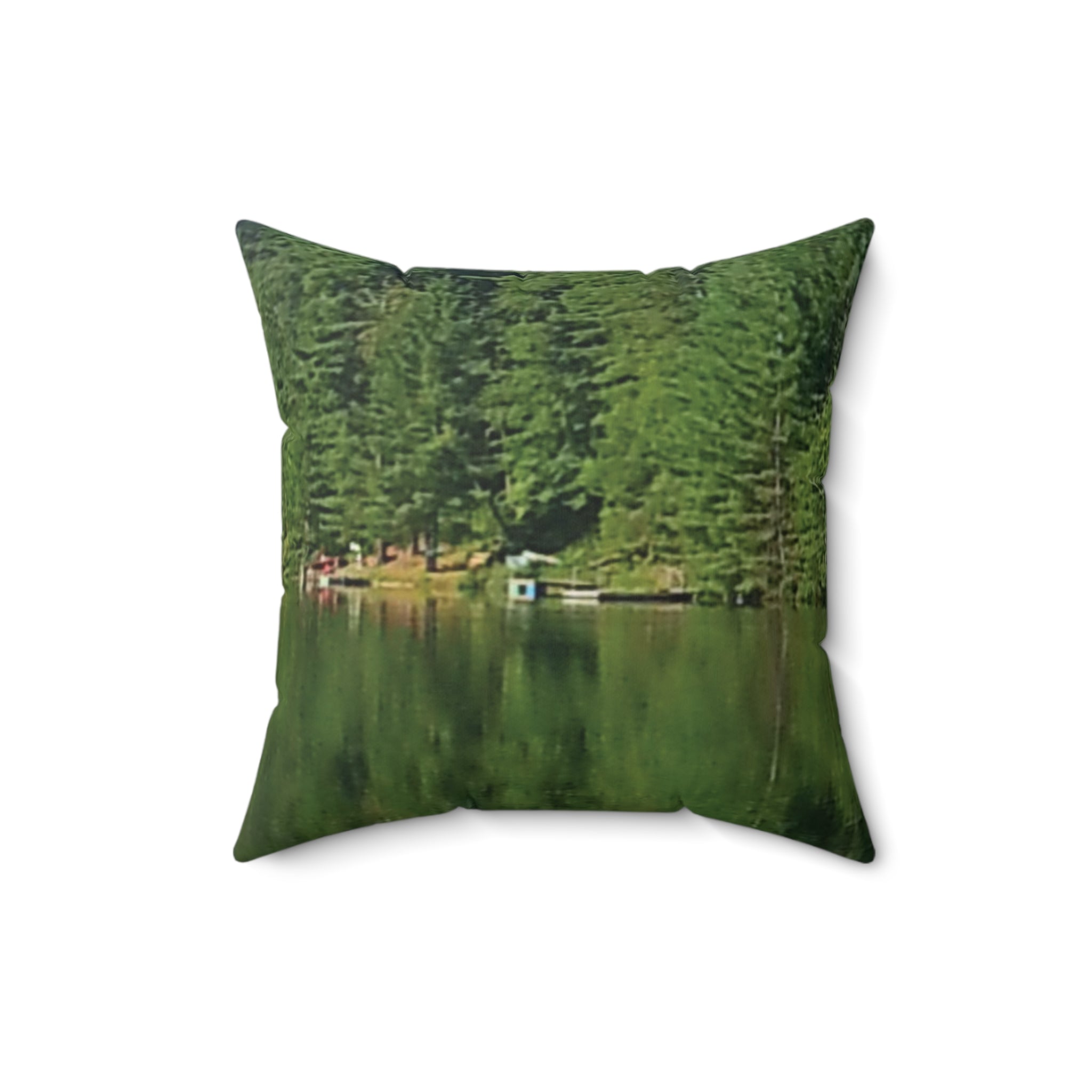 Soft Sanctuary | Serene Waterside Reflection Pillow | The Nurture Collection