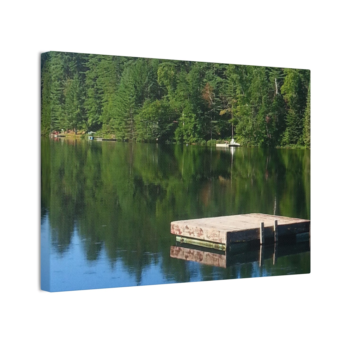 Nature-Inspired Canvases from an #originalphotograph of a Tranquil Lakeside Reflection - 0.75" Stretched Nature Wall Decor