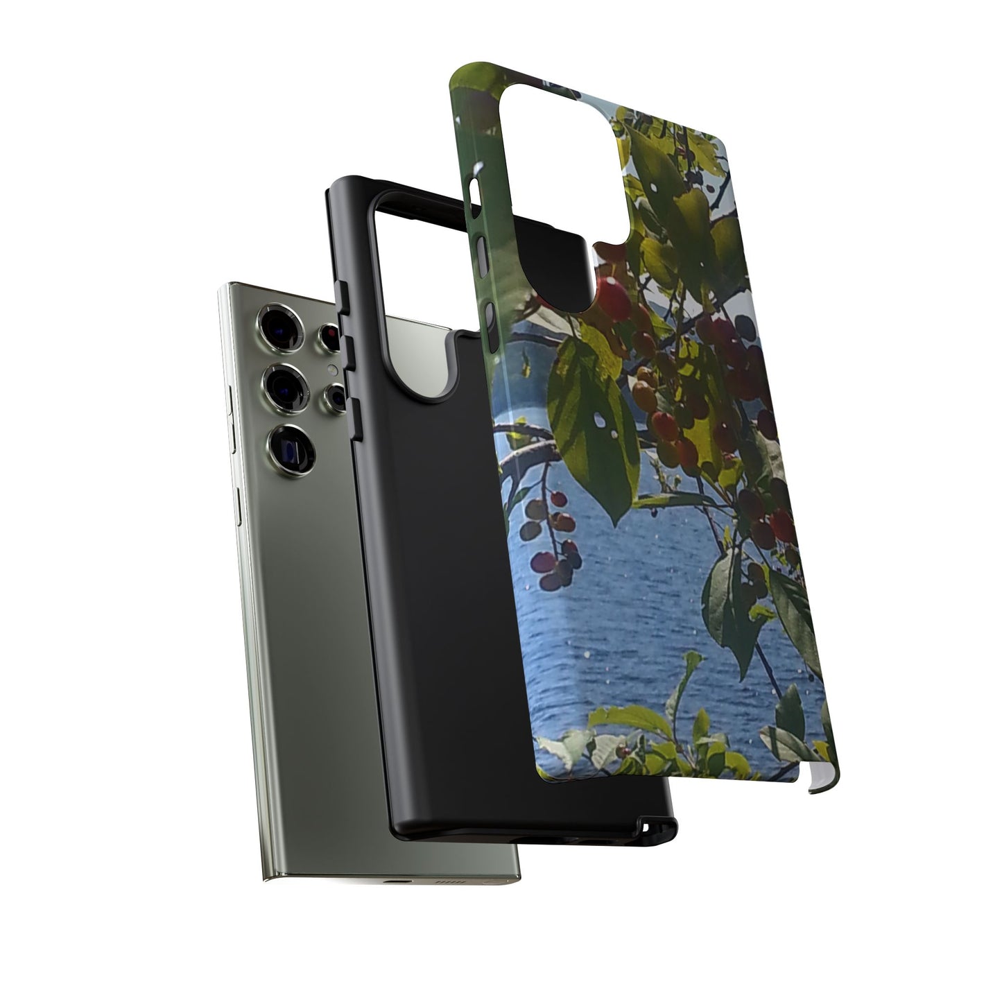 Nature-Inspired Phone Case with an #originalphotograph of Vibrant Berry & Water Design