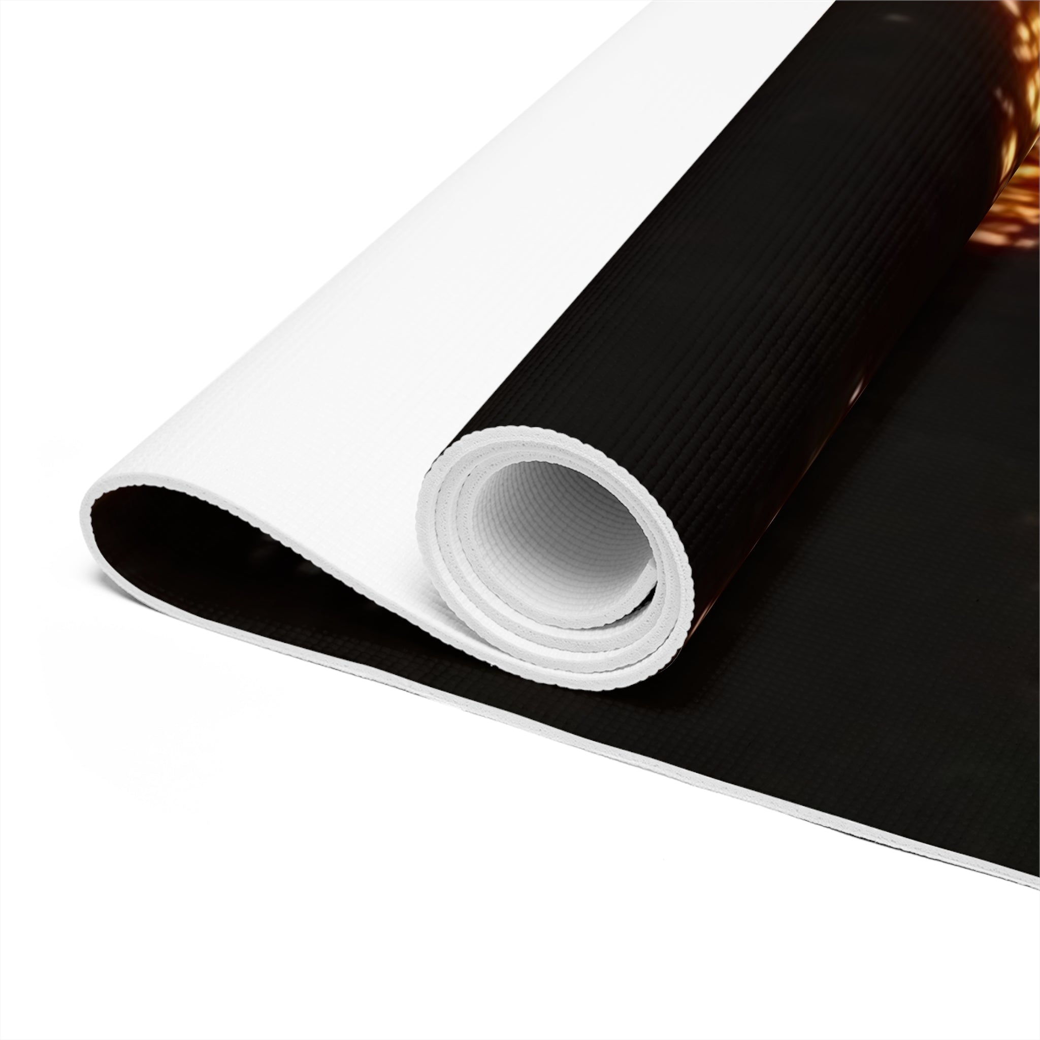 Shadowed Peace | Sunset Forest Silhouette Yoga Mat | The Flow Collection