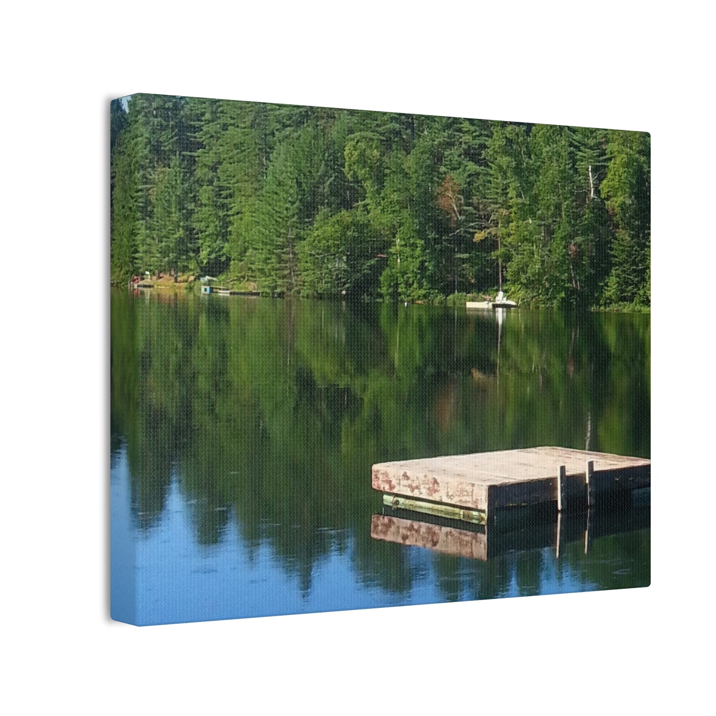 Nature-Inspired Canvases from an #originalphotograph of a Tranquil Lakeside Reflection - 0.75" Stretched Nature Wall Decor