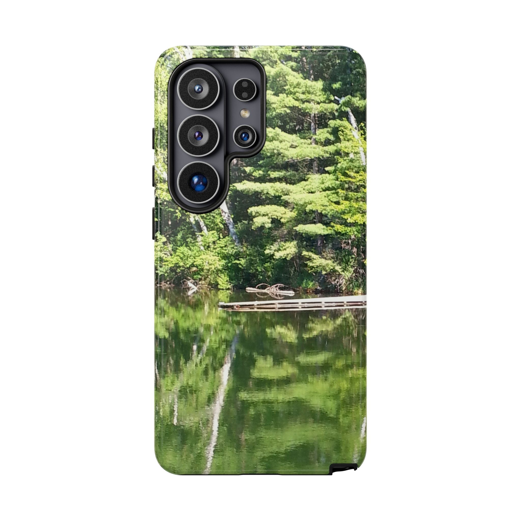 Forest Lake Reflection | Lakeside Symmetry Phone Case | The Nurture Collection