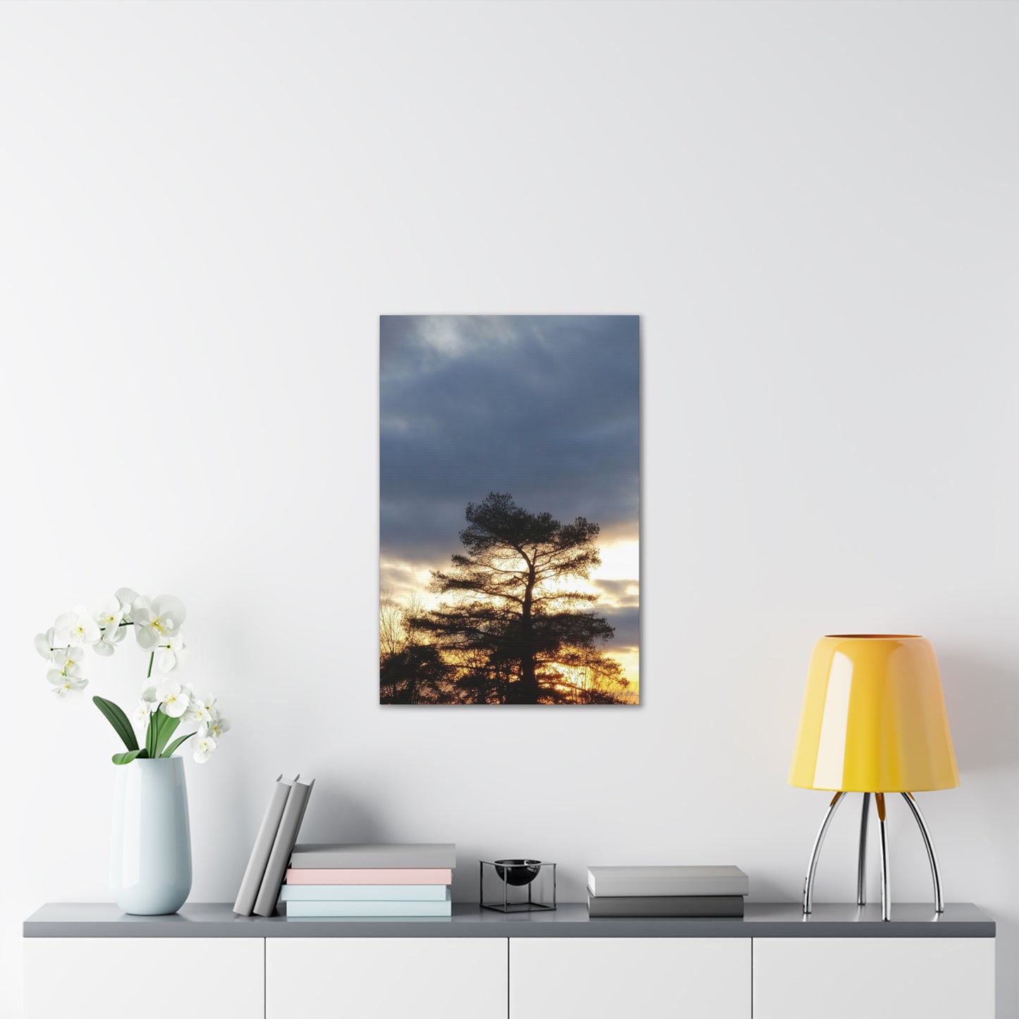 Nature-Inspired Canvases from an #originalphotograph of a Sunset Tree - 0.75" Stretched Nature Wall Decor