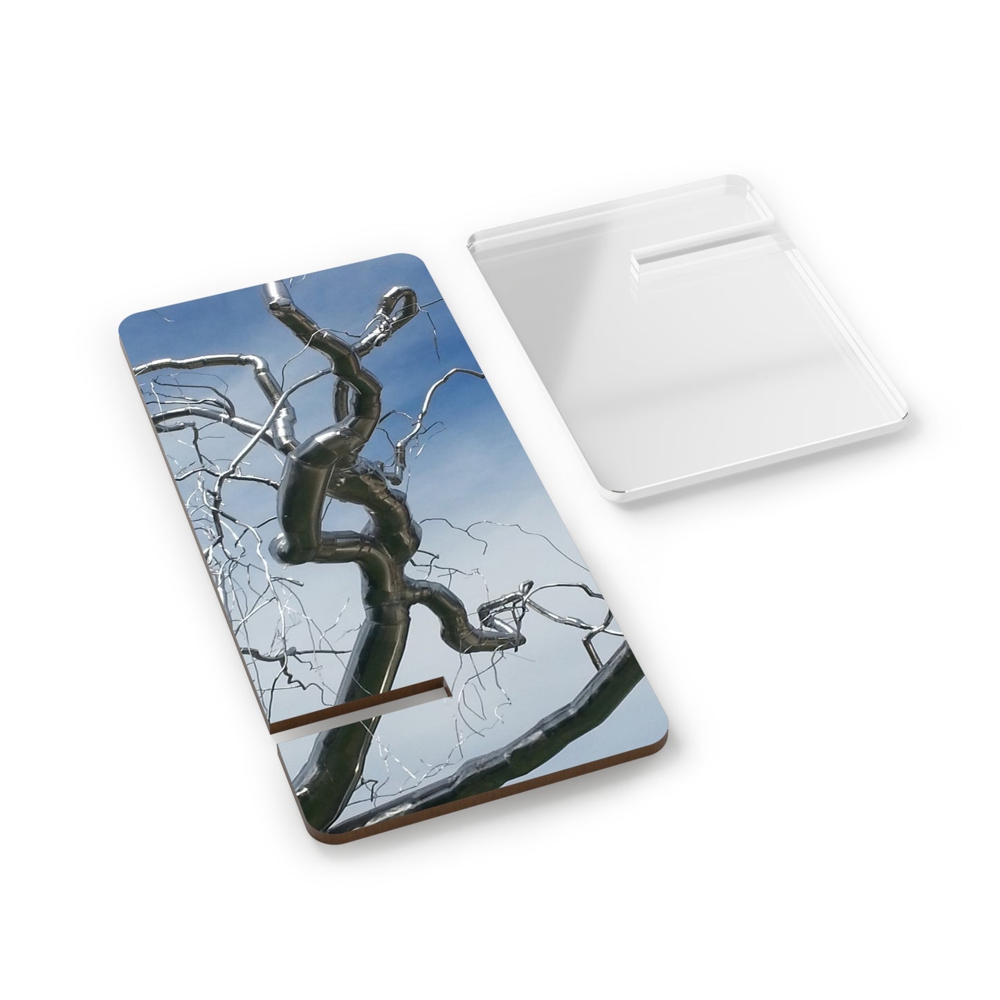 Nature-Inspired Mobile Display Stand with #originalphotograph of the 'Graft' Tree by #RoxyPaine