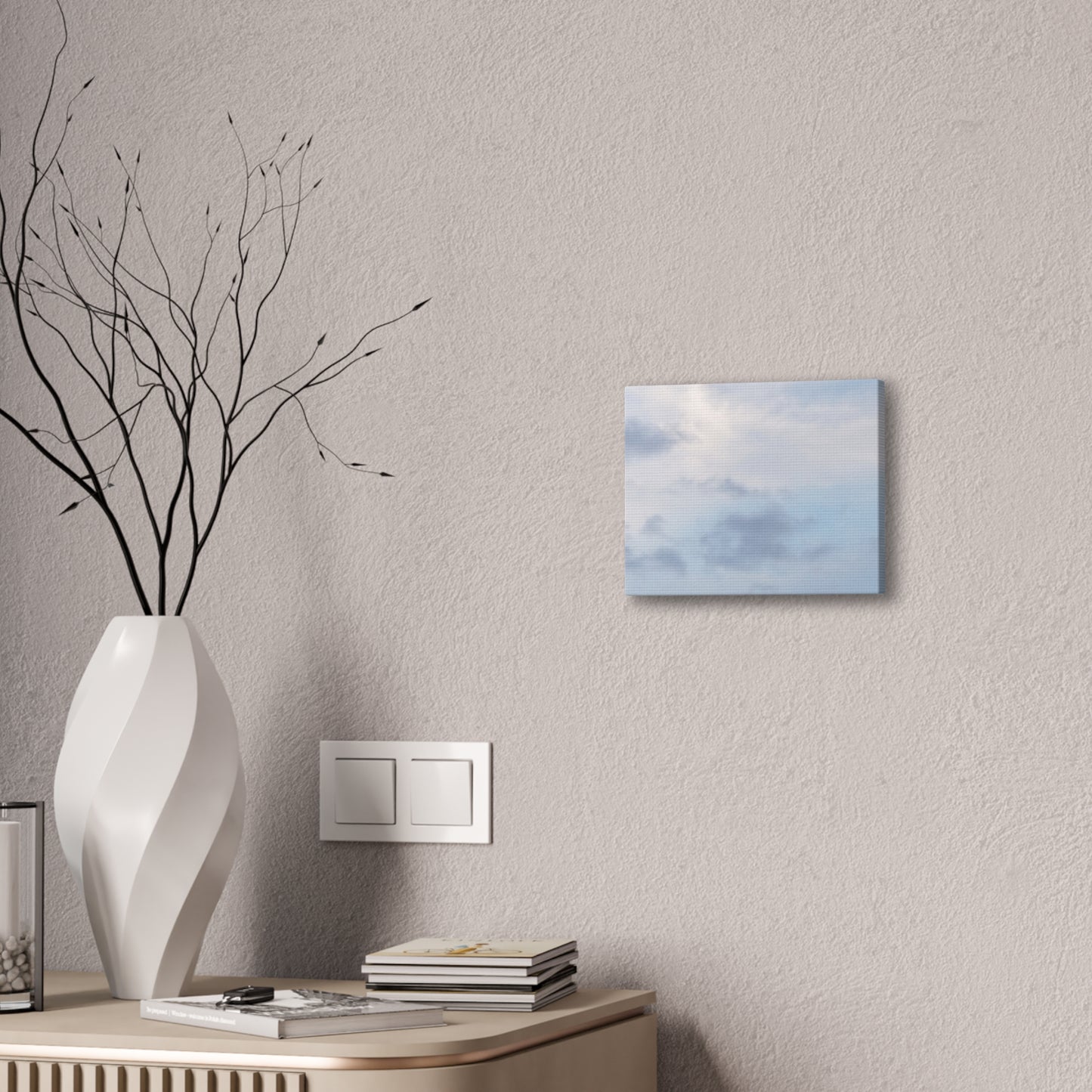 Nature-Inspired Canvases from an #originalphotograph of a Serene Lakeview Sky - 0.75" Stretched Nature Wall Decor