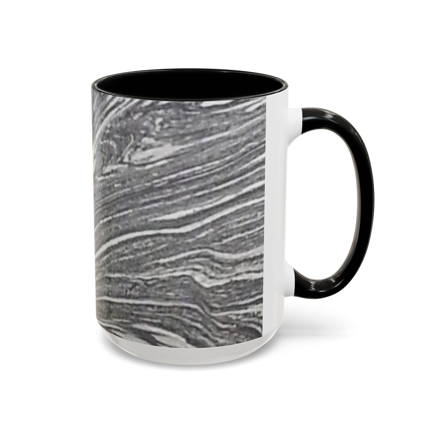 Nature-Inspired Accent #CoffeeMugs (11, 15oz) - #originalphotograph of Marble-Like Swirls on a Rivr