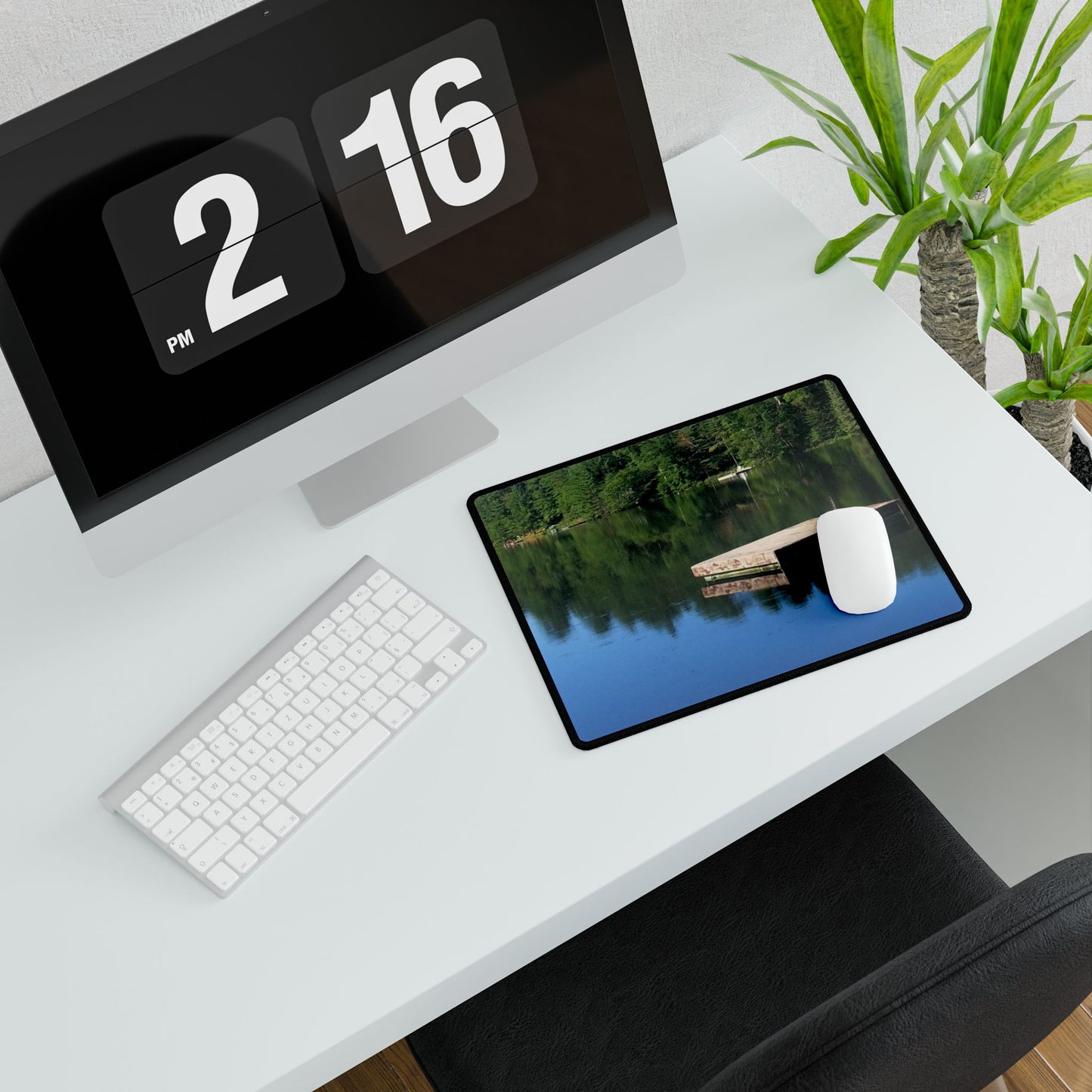 Nature-Inspired Desk Mat/Mouse Pad - #originalphotography of Serene Lakeside View