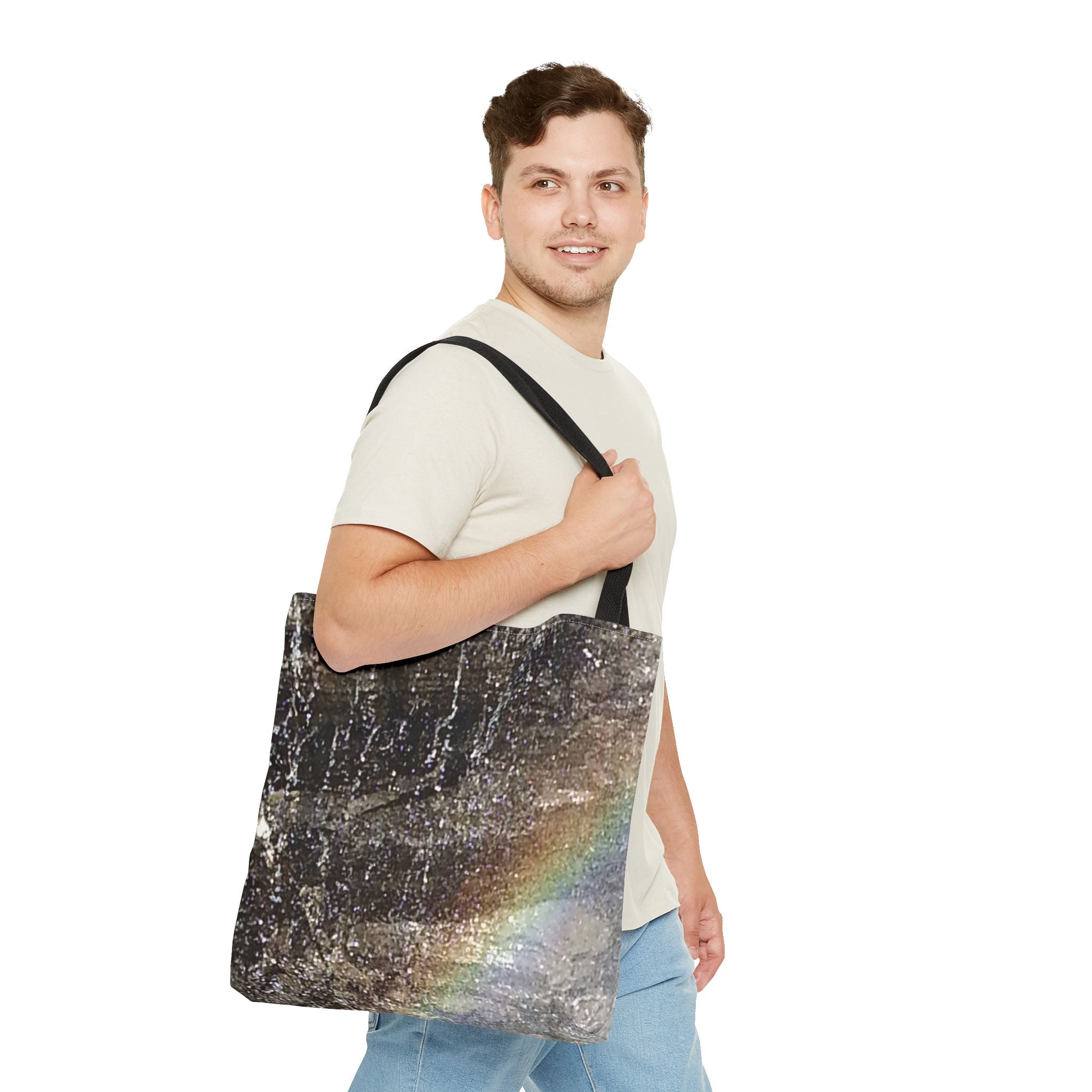Earthy Echo | Iridescent Stone Tote Bag | The Rooted Collection