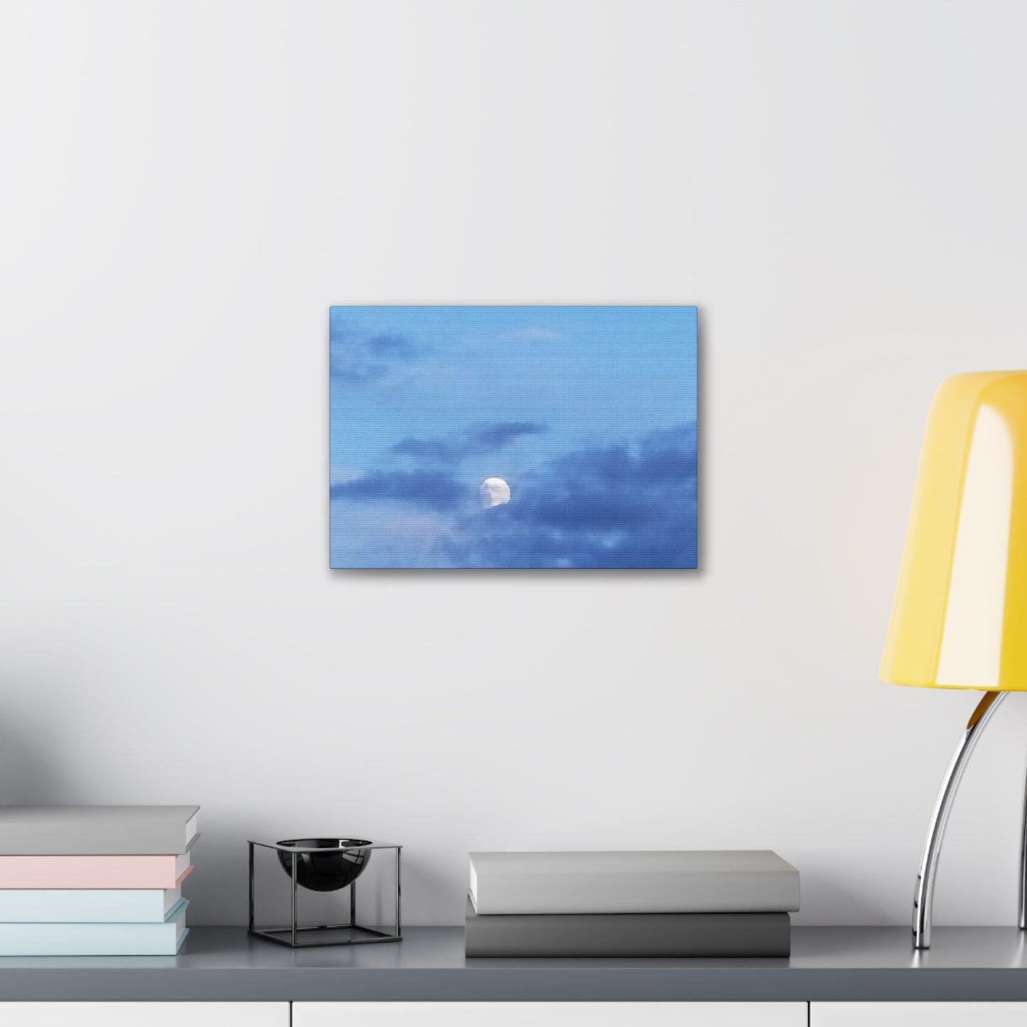 Nature-Inspired Canvases from an #originalphotograph of a Moonlit Sky - 0.75" Stretched Nature Wall Decor
