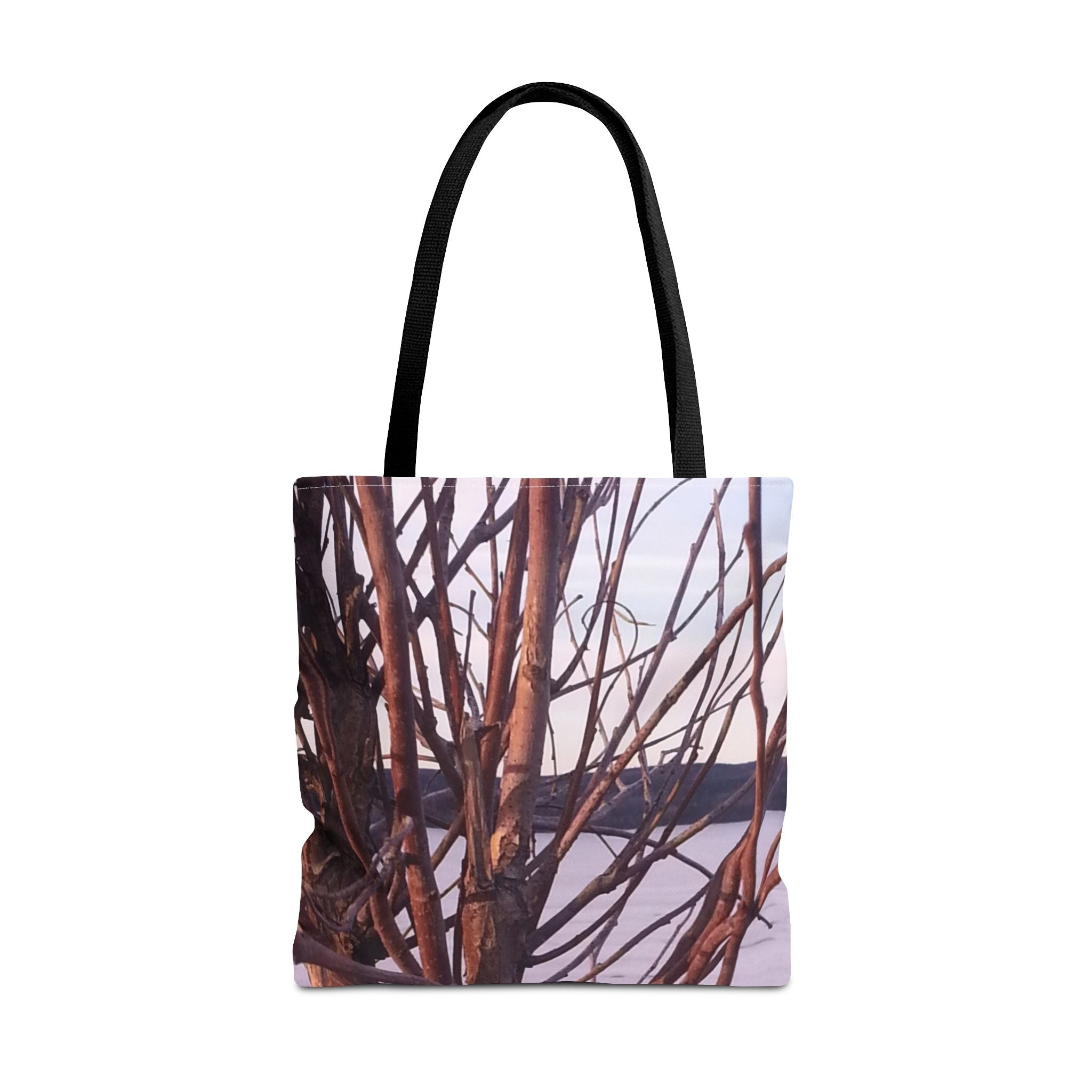 Minimalist Lines | Winter Branch Tote Bag | The Flow Collection