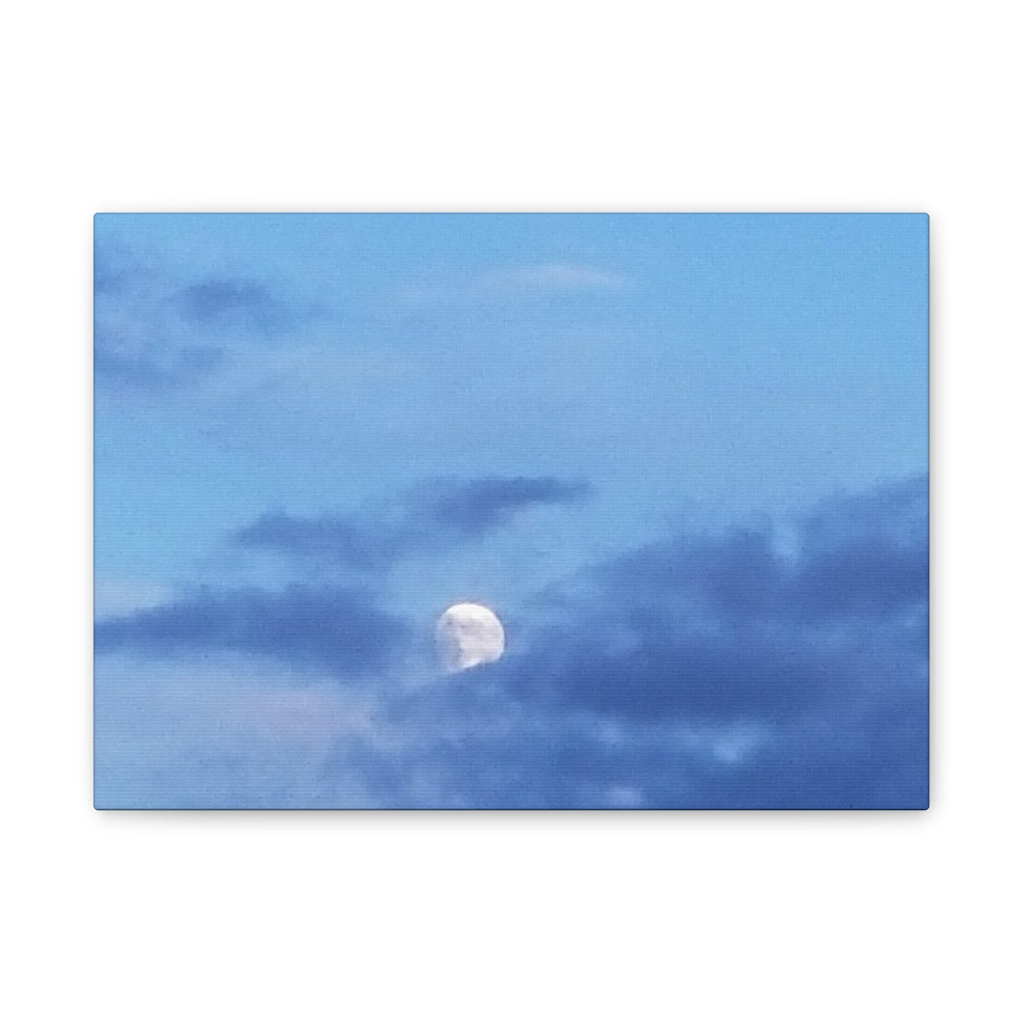 Nature-Inspired Canvases from an #originalphotograph of a Moonlit Sky - 0.75" Stretched Nature Wall Decor