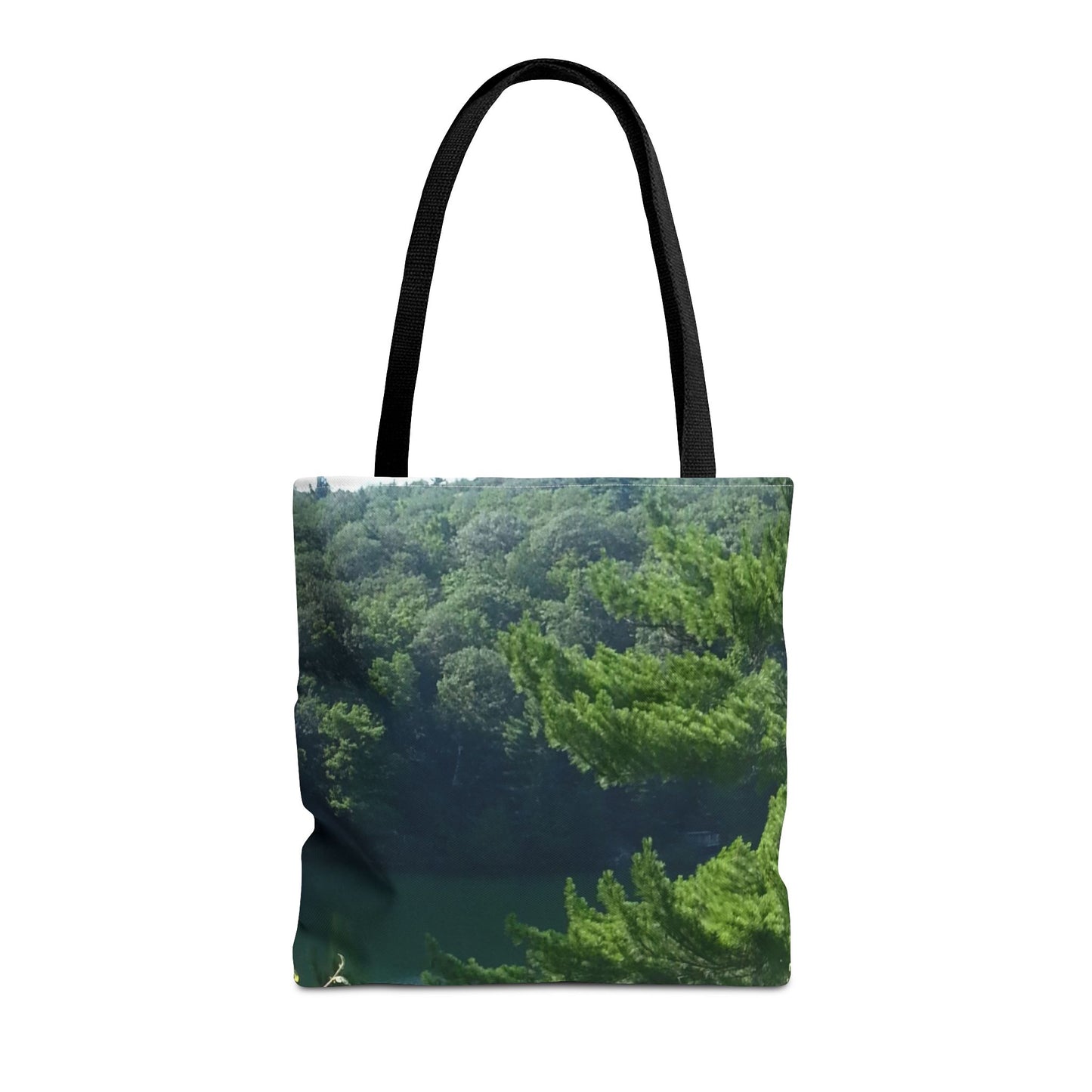 Nature-Inspired Tote Bag | Serene Lakeview