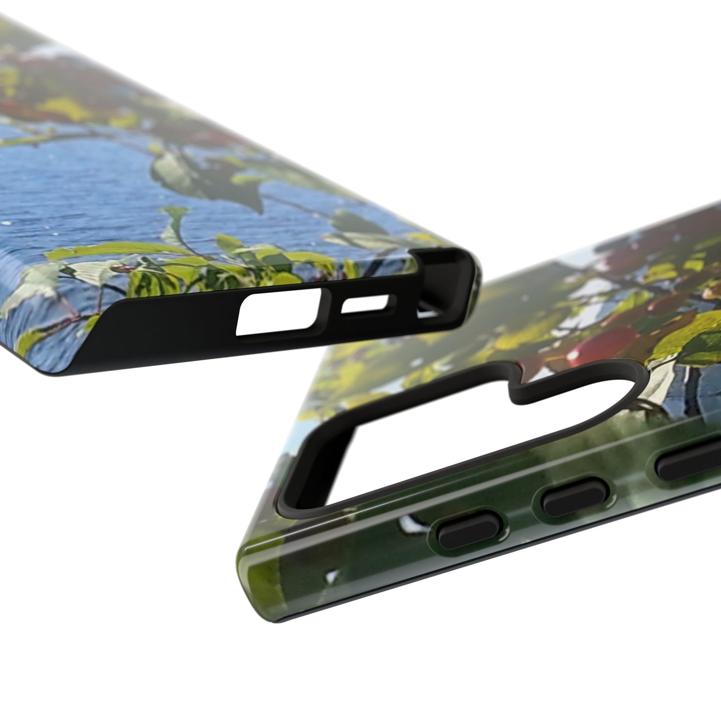 Nature-Inspired Phone Case with an #originalphotograph of Vibrant Berry & Water Design