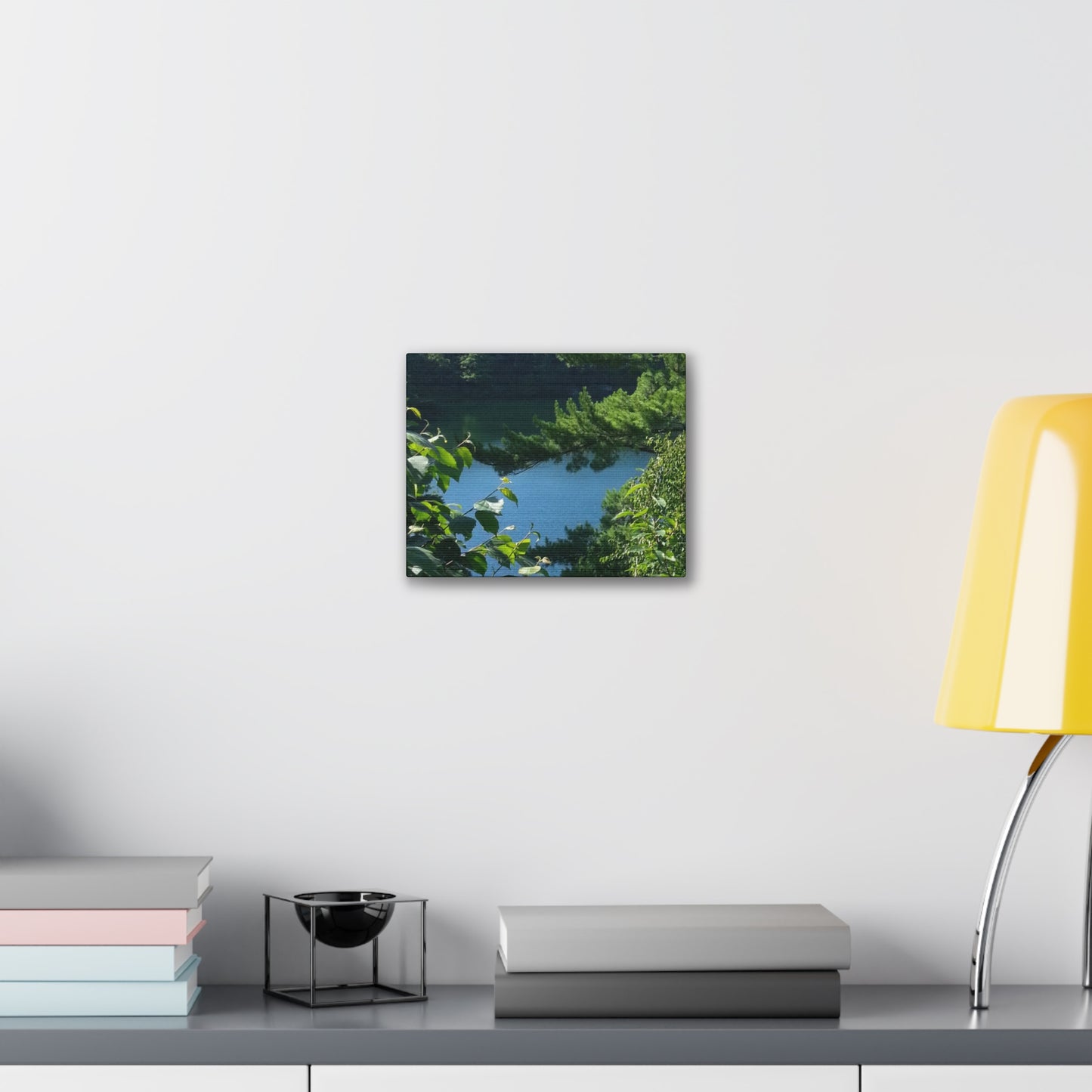 Nature-Inspired Canvases from an #originalphotograph of #PinkLake in Ontario - 0.75" Stretched Nature Wall Decor