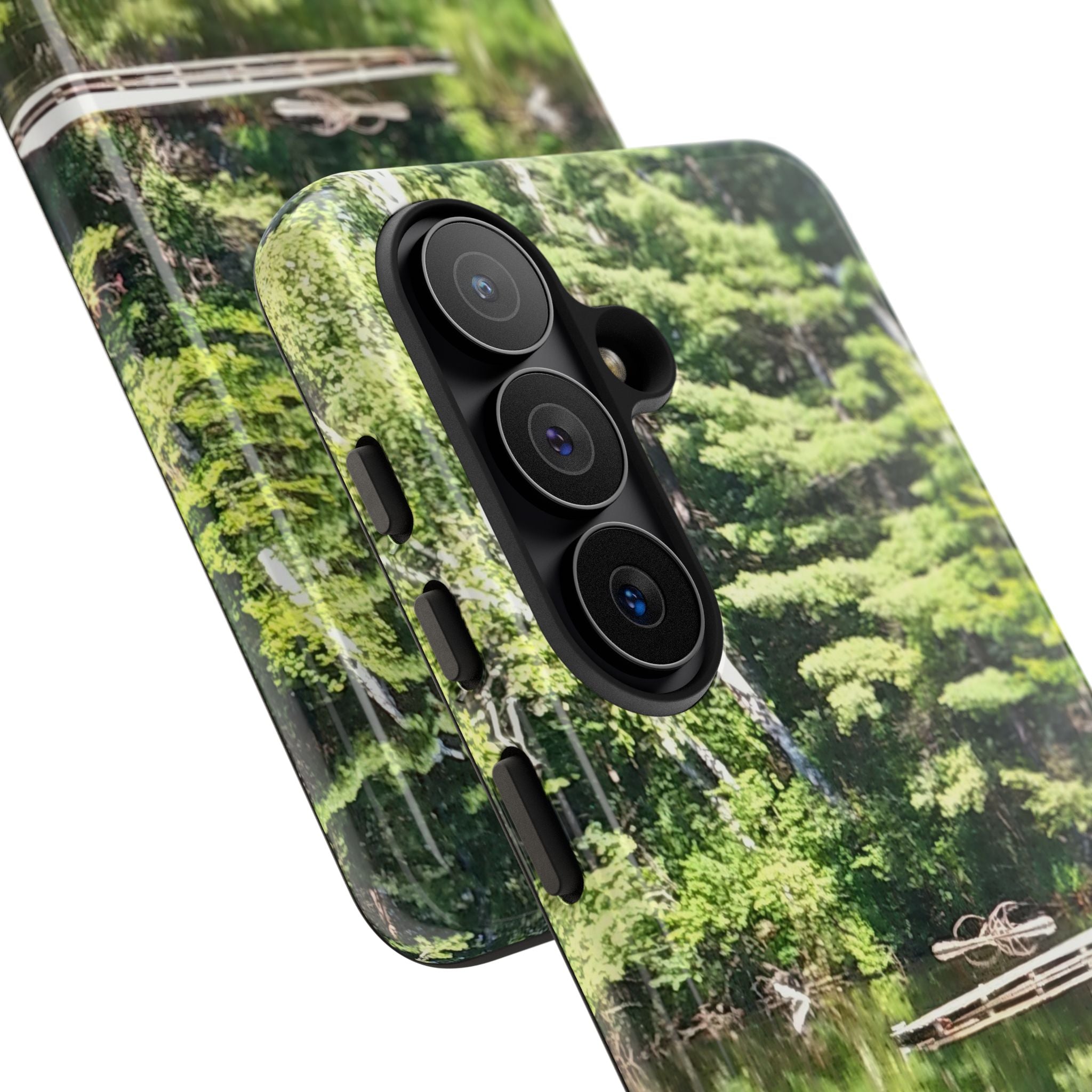 Forest Lake Reflection | Lakeside Symmetry Phone Case | The Nurture Collection