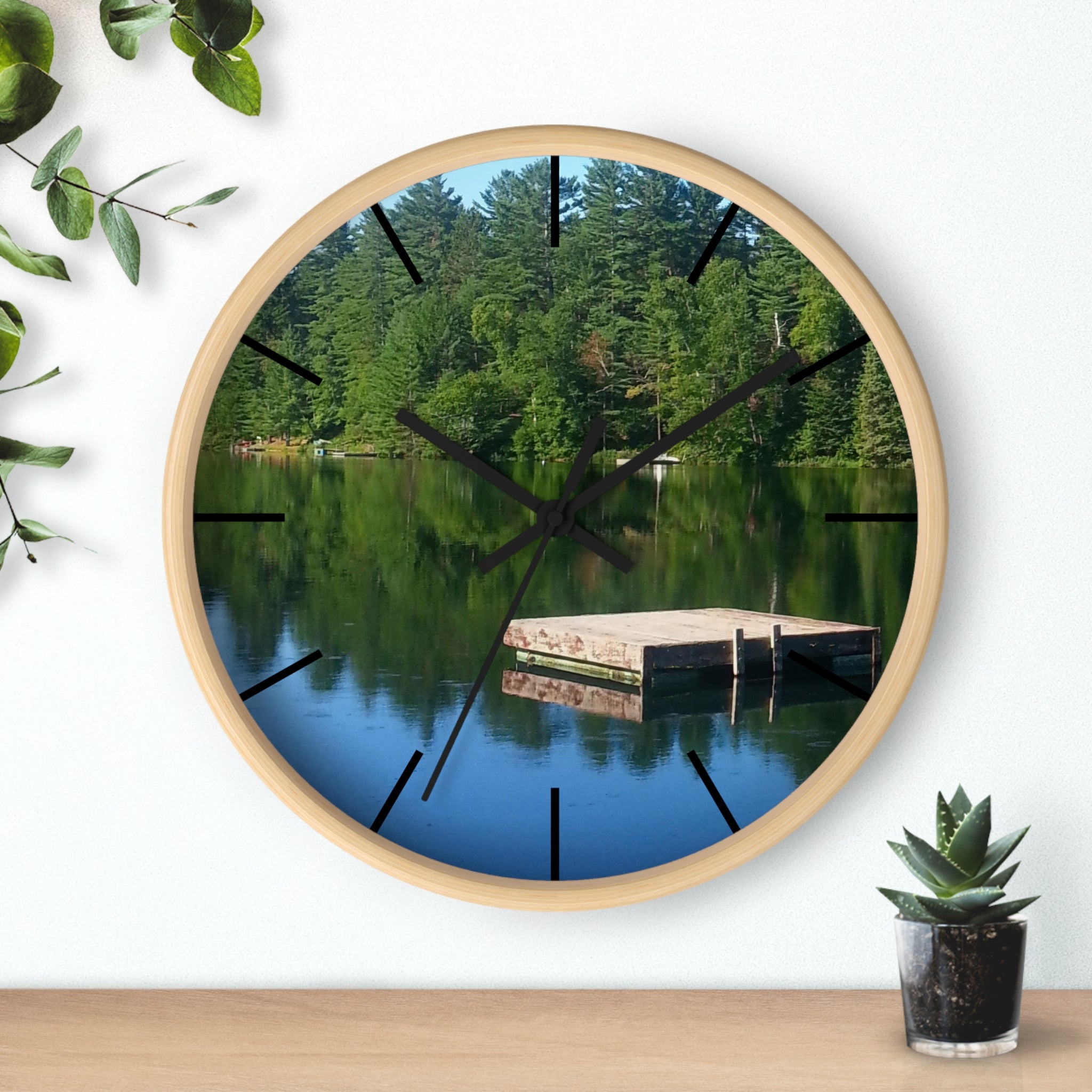 Liquid Peace | Gently Watercourse Silent Wall Clock | The Nurture Collection