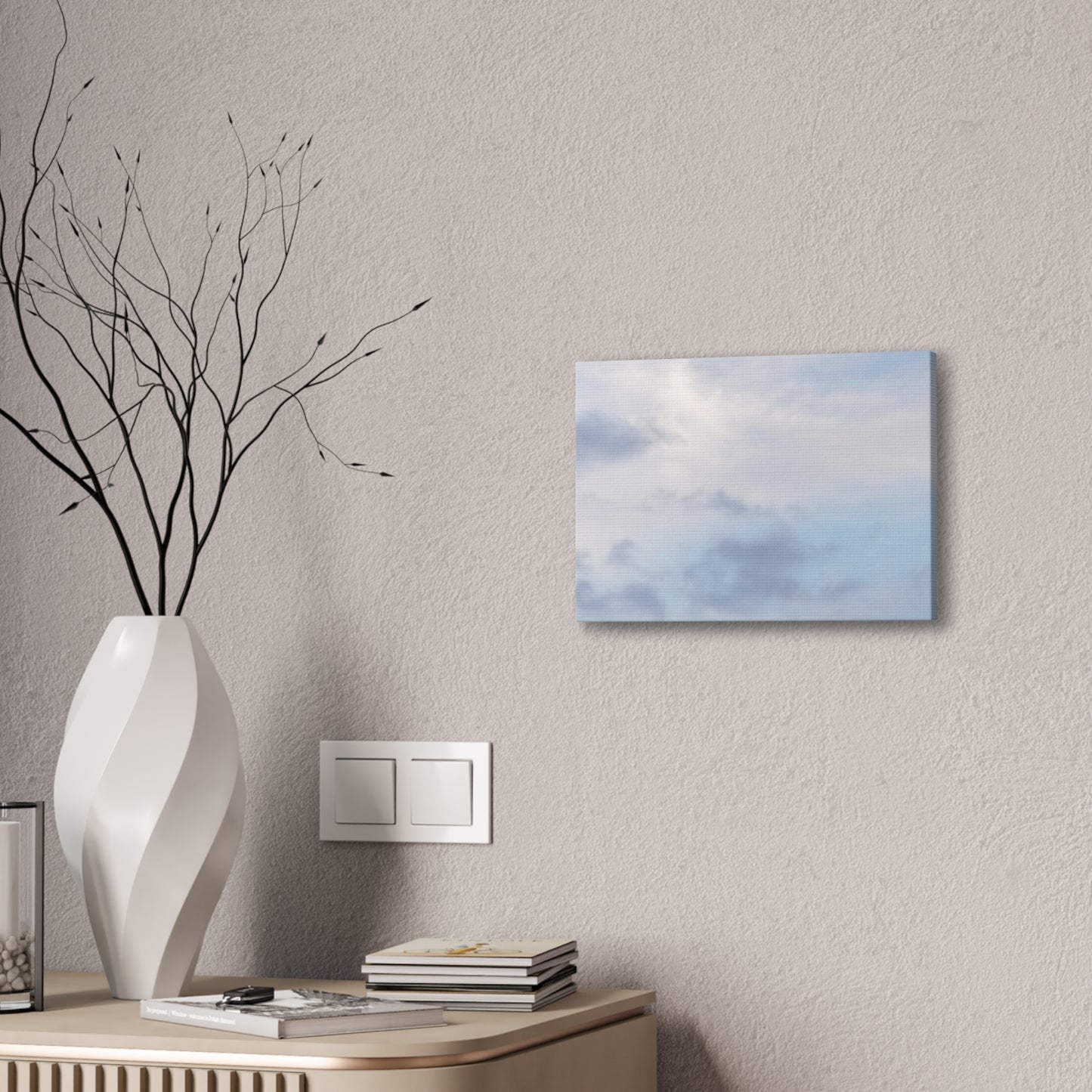 Nature-Inspired Canvases from an #originalphotograph of a Serene Lakeview Sky - 0.75" Stretched Nature Wall Decor