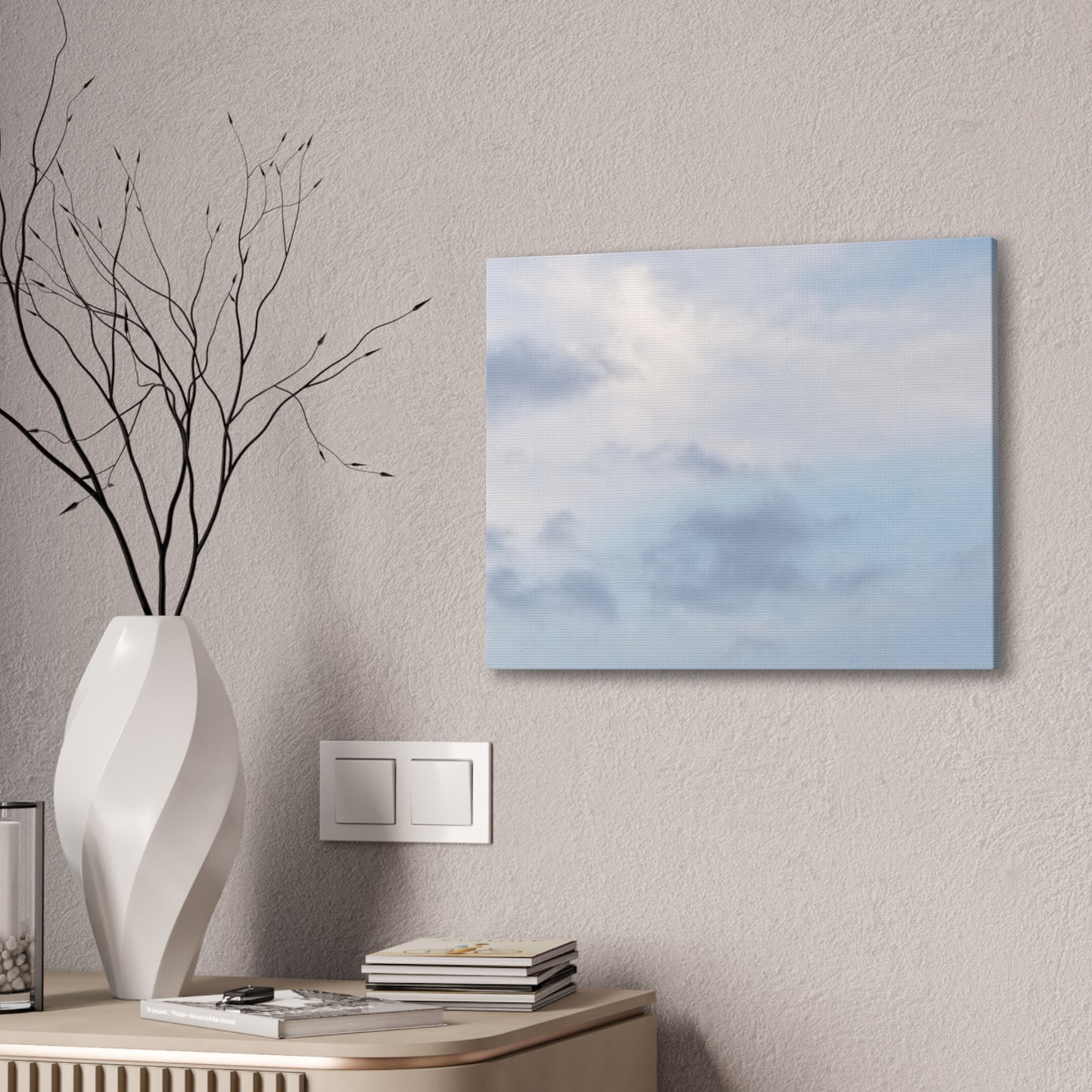 Nature-Inspired Canvases from an #originalphotograph of a Serene Lakeview Sky - 0.75" Stretched Nature Wall Decor