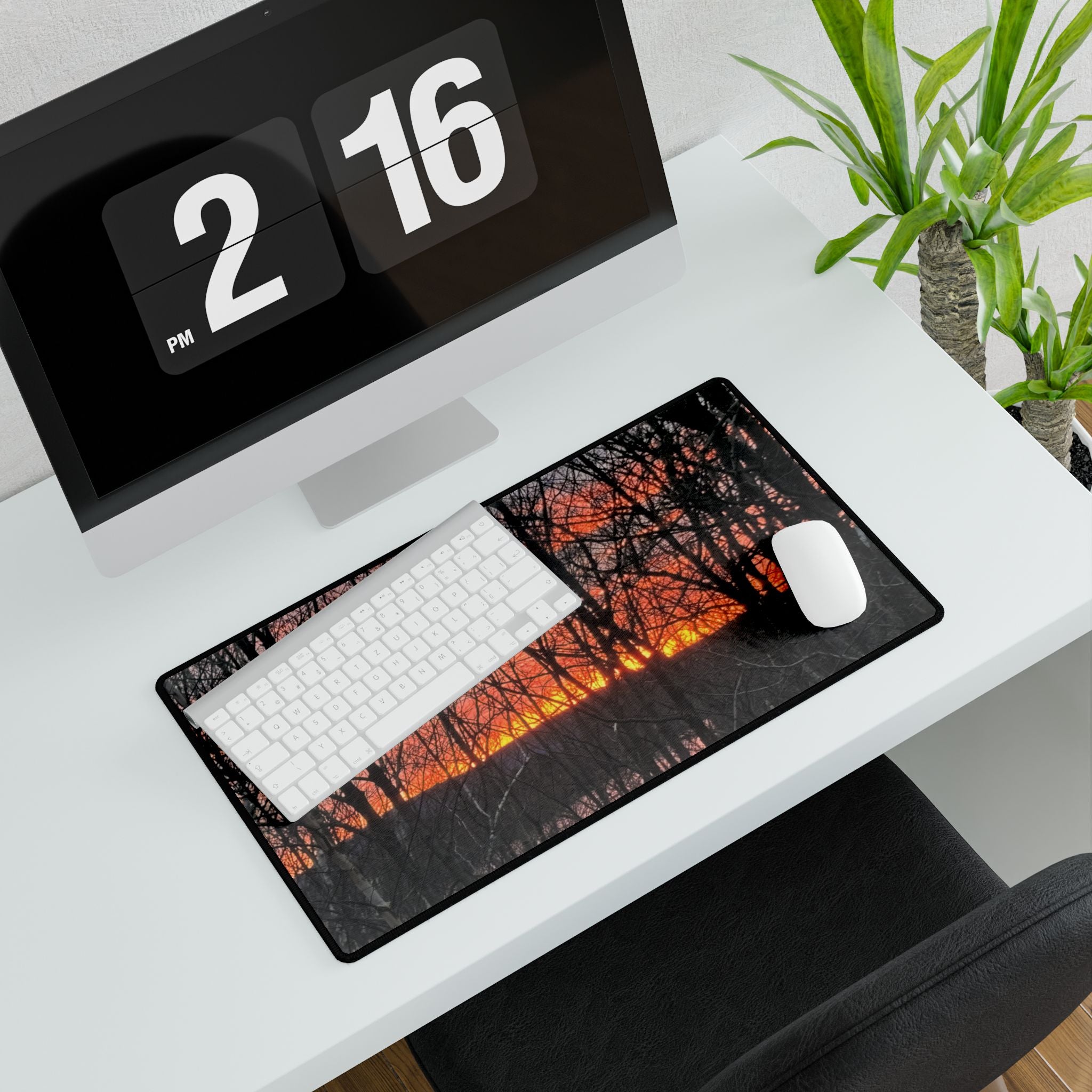 Dawn Inspiration  | Sunrise Forest Desk Mat | The Nurture Collection